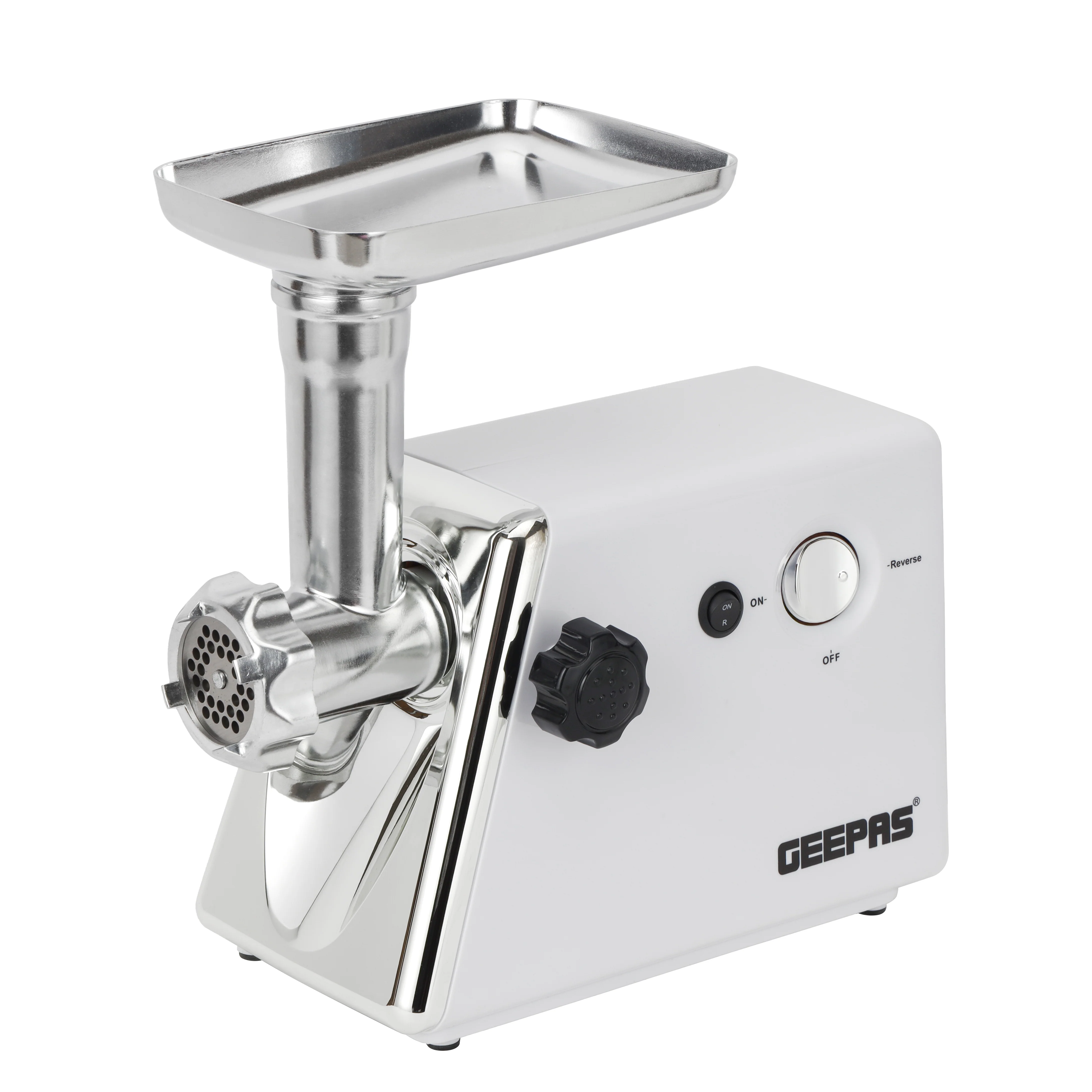 Geepas GMG746 1200W Meat Grinder | Stainless Steel Blade | Reverse Function | Full Copper Motor | Heavy Duty Performance for Fast & Efficient Home Kitchen Meat Grinding - Image 3