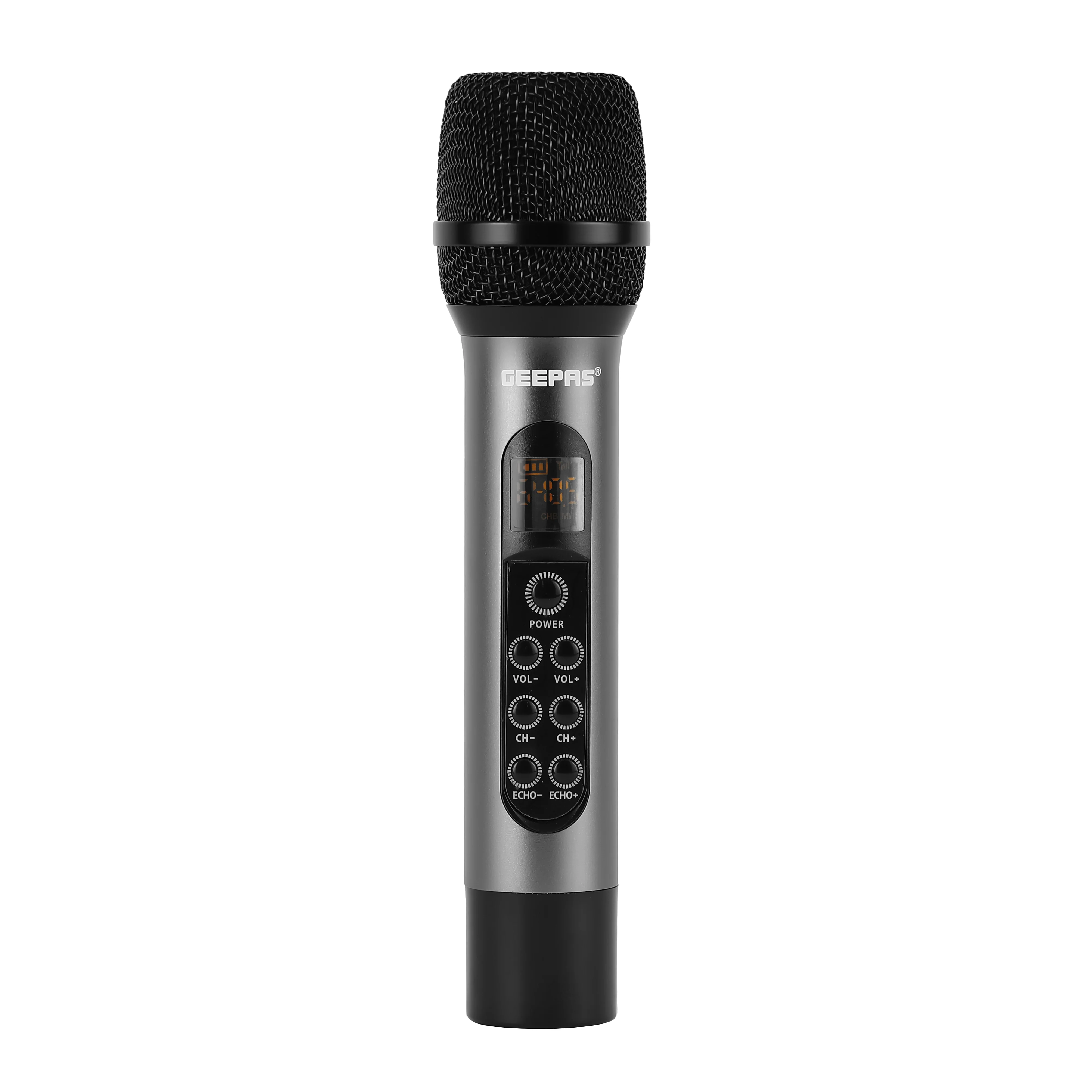Geepas GMP15014 UHF Wireless Microphone | High Quality Sound Output with Sharp Sensitivity| Long-Distance UHF Transmission| 30 Selectable Frequencies| 2-Year Warranty - Image 3