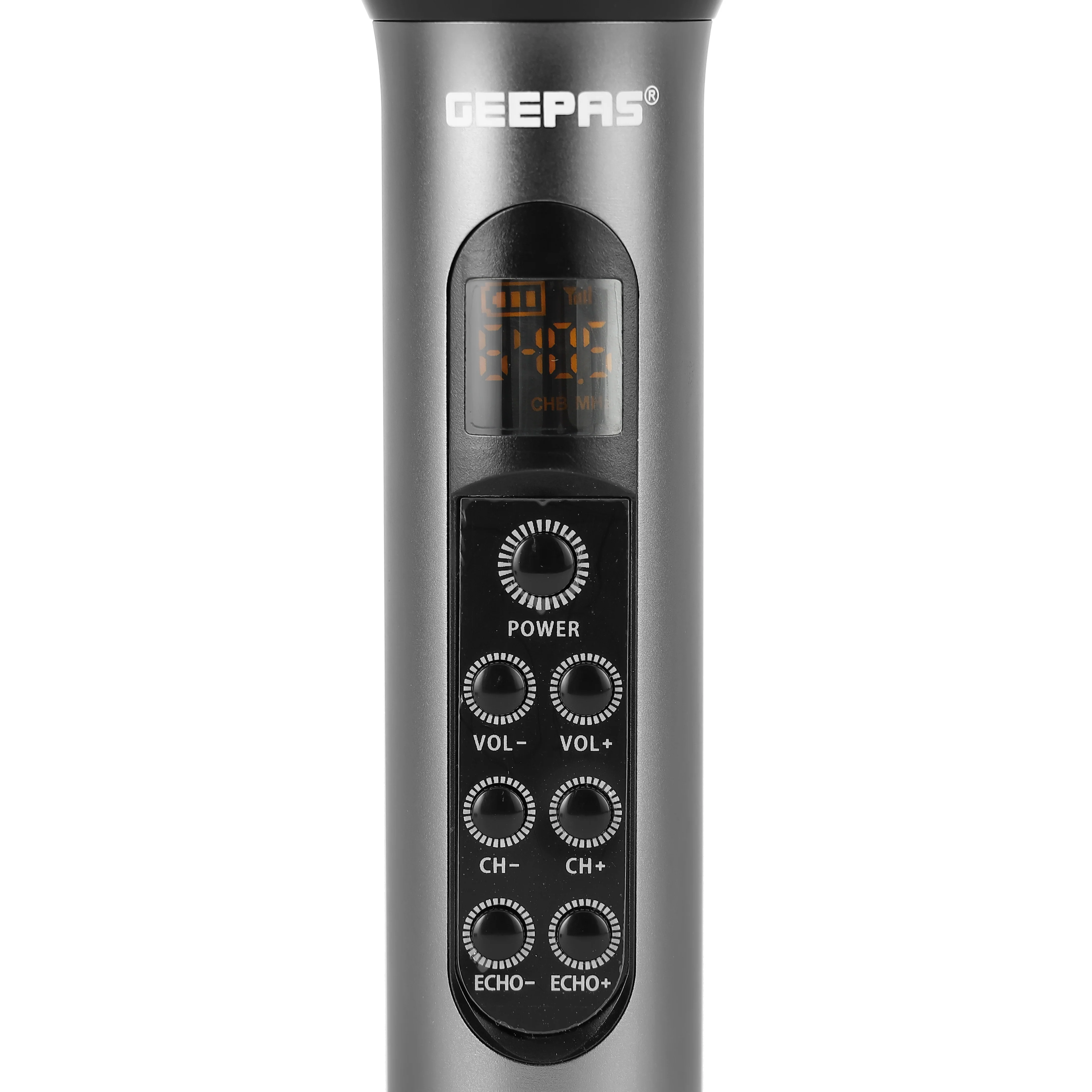 Geepas GMP15014 UHF Wireless Microphone | High Quality Sound Output with Sharp Sensitivity| Long-Distance UHF Transmission| 30 Selectable Frequencies| 2-Year Warranty - Image 4