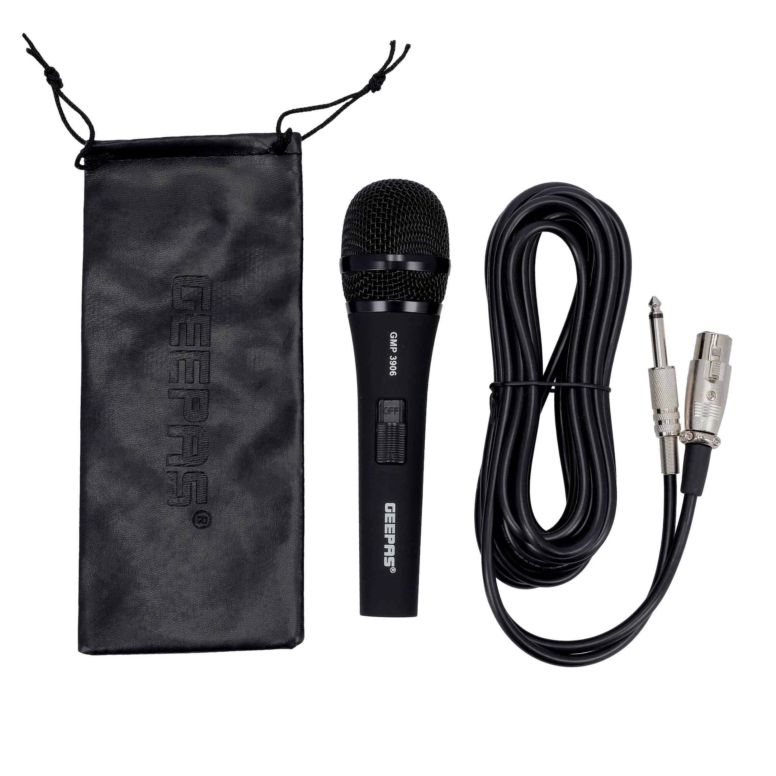 Geepas GMP3906 Dynamic Microphone | High Sensitivity Vocal Pickup | Low-Noise Clear Audio Performance | Durable 5.6×5m Cable for Flexible Setup | 2 Years Warranty - Image 2