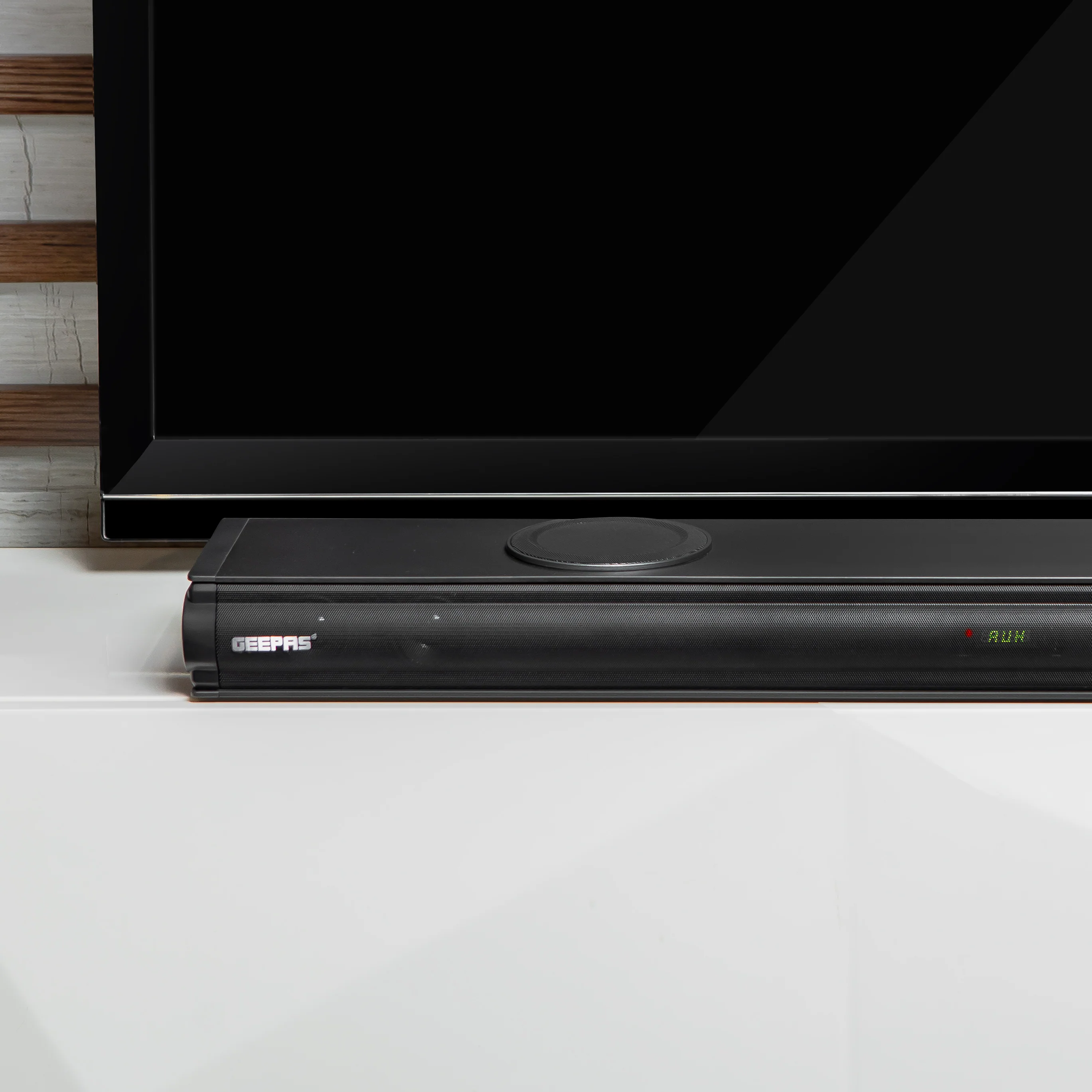 Geepas GMS11152 2.2CH Sound Bar System | Dual Inbuilt Subwoofers| Bluetooth| HDMI(ARC)| USB| AUX| Optical & Coaxial Inputs| 3D SP DSP Sound| LED Display| 2-Year Warranty - Image 3
