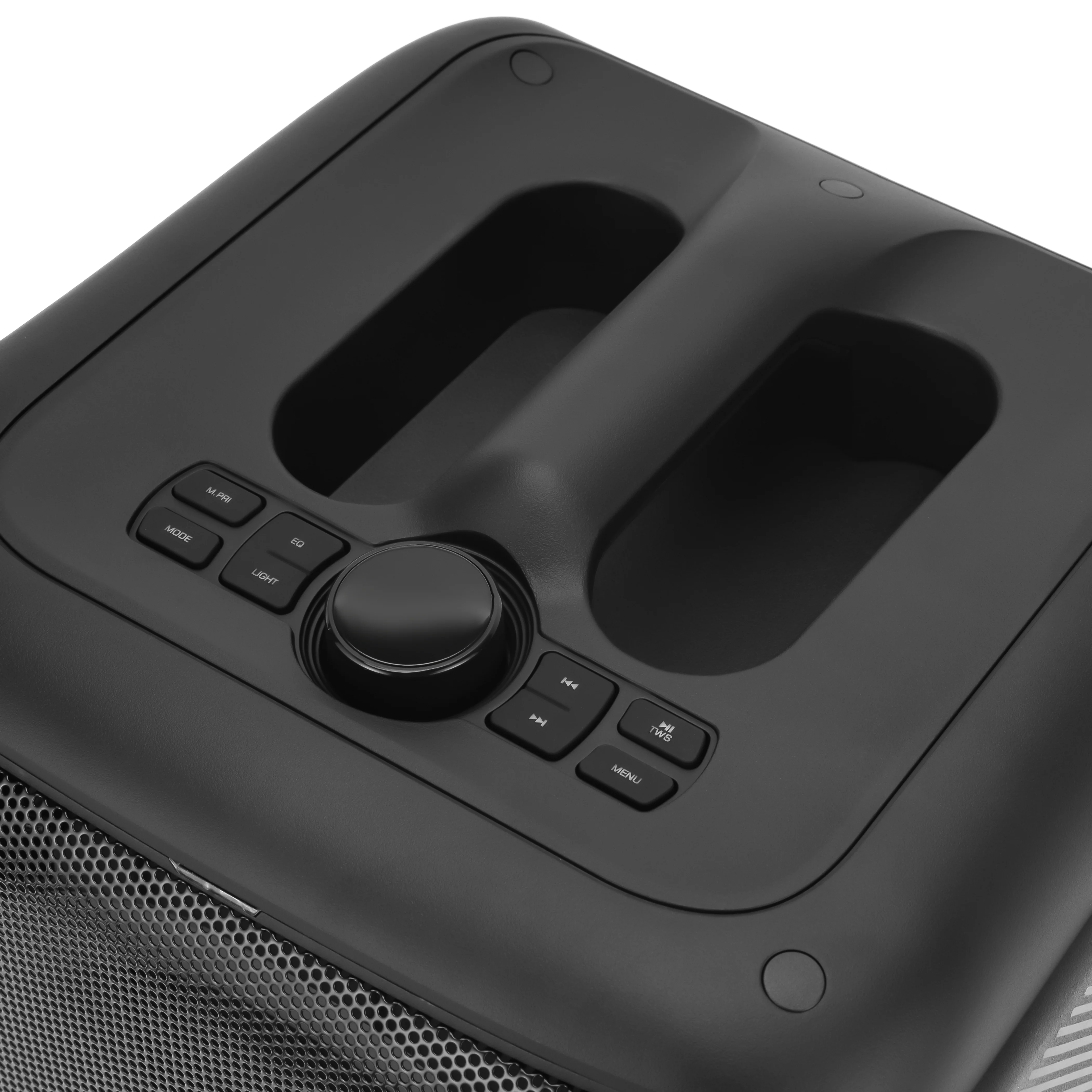 Geepas GMS11161 Portable Party Speaker with Powerful 8-Inch Woofer| Dynamic LED Lights| Bluetooth Streaming| TWS Stereo Pairing| Wireless Microphone| 2 Years Warranty - Image 6