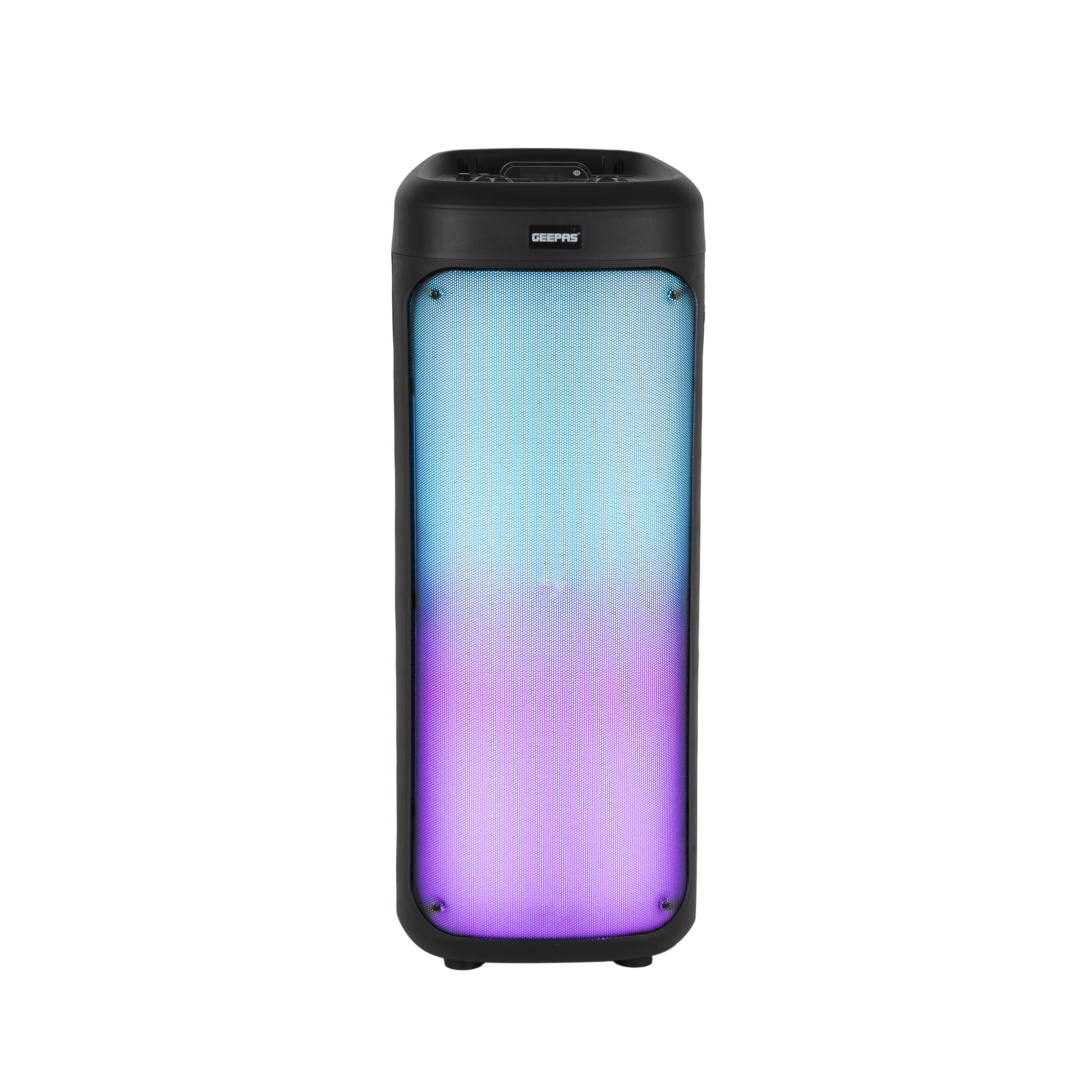 Geepas GMS11194 Rechargeable Portable Speaker | Powerful 30000W PMPO Output| Dynamic RGB Flame Lights| Bluetooth| USB/TF/FM Support| Wireless Microphone| 2 Years Warranty - Image 3