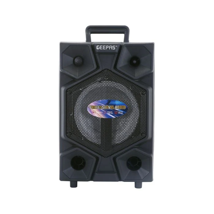 Geepas GMS8575 Portable & Rechargeable Professional Speaker | 25000W PMPO Powerful Audio System with Bluetooth| USB/TF/FM Support| RGB Lights| Wireless Microphone| - Image 3