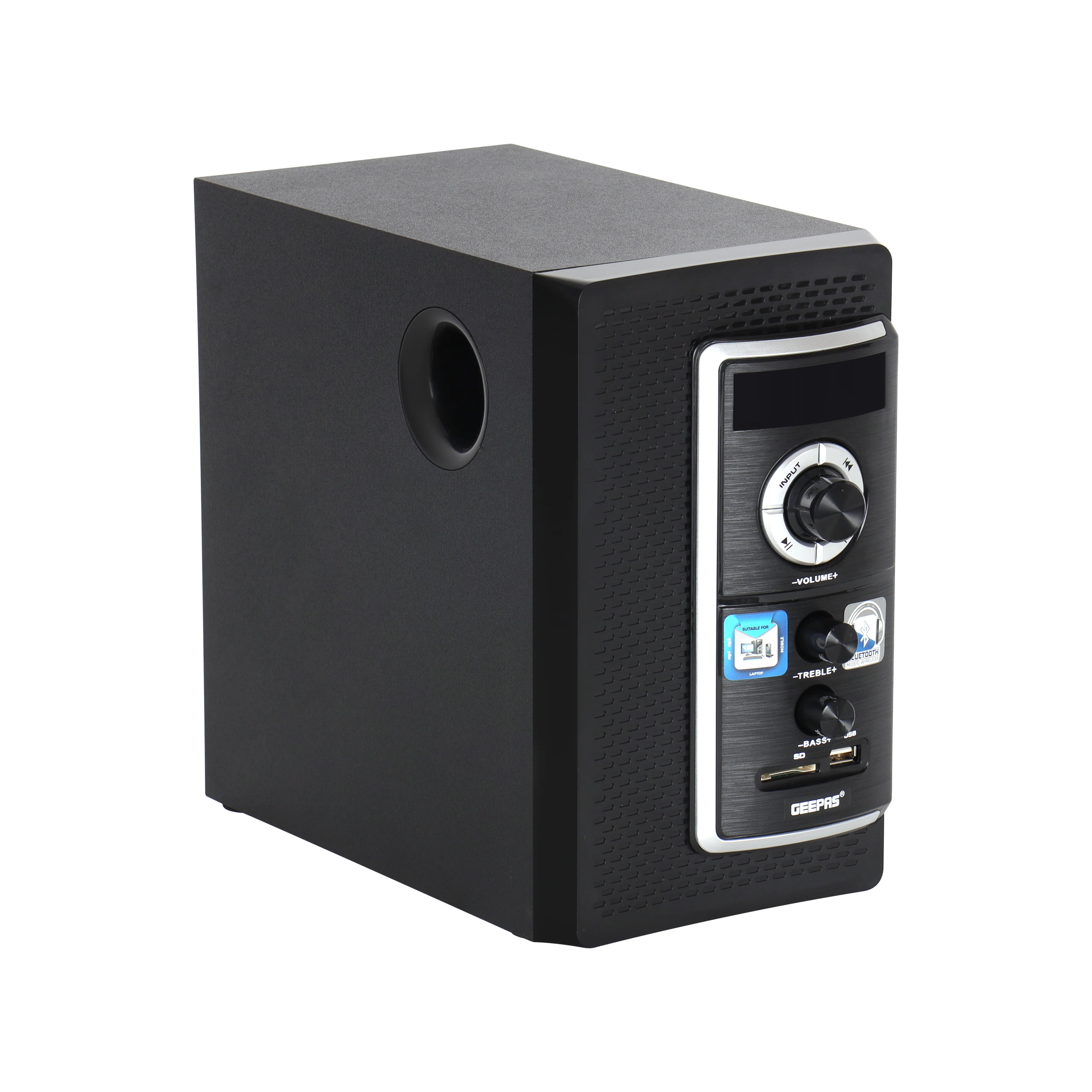 Geepas GMS8585 2.1 Channel Multi-Media Speaker System | 30000W PMPO Sound| Bluetooth | USB/SD/FM | LED Display | Remote Control | Built-in Amplifier | 2-Year Warranty - Image 5