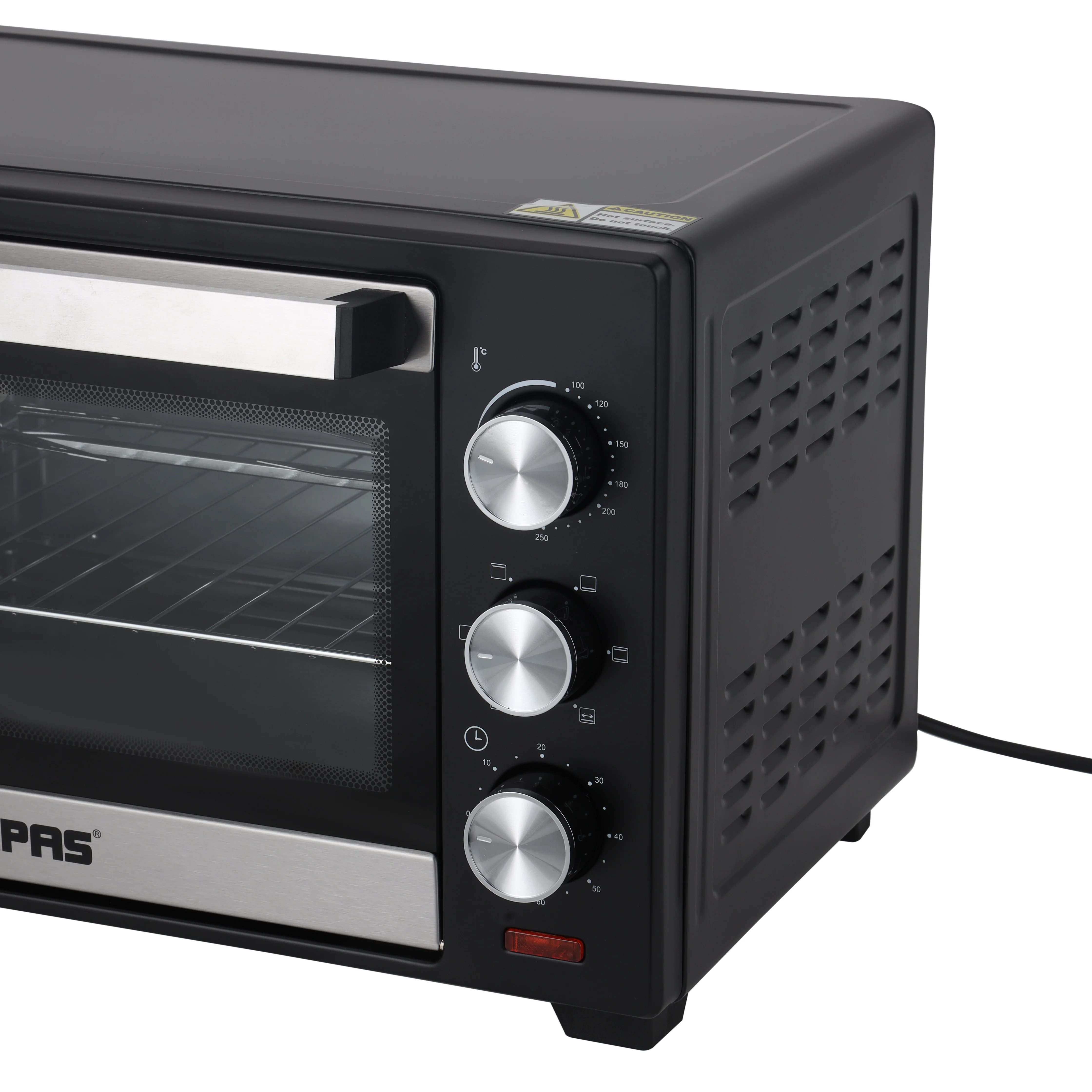 Geepas GO4466 Electric Oven with Rotisserie | 24L Capacity | 1600W Power | Adjustable Temperature Control | 60-Minute Timer | Perfect for Baking, Grilling, and Roasting - Image 5