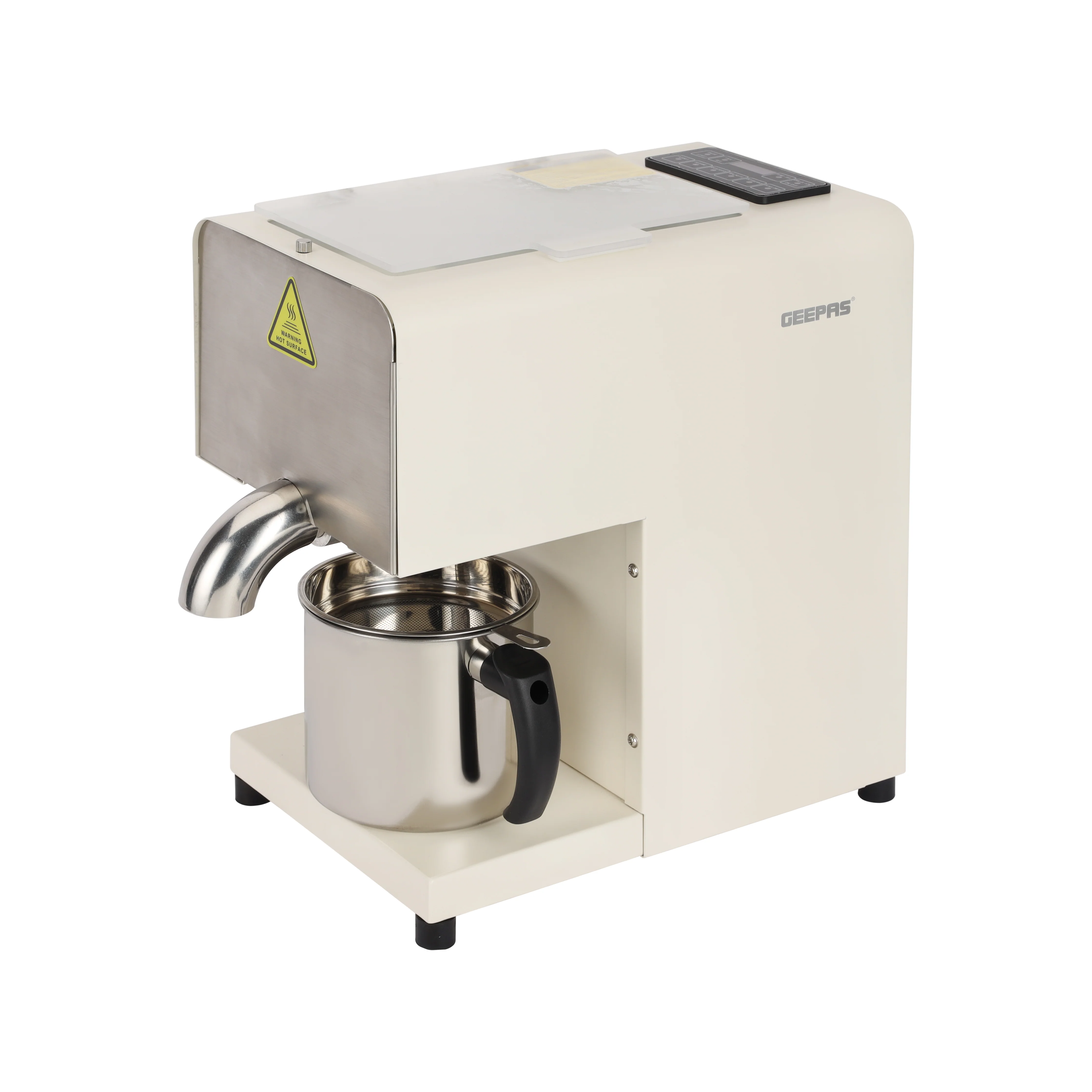 Geepas GOP63091 Household Oil Press Machine | 2-in-1 Hot & Cold Press Oil Extractor | Automatic Feeding | Intelligent Temperature Control | 600W Motor for Home Use - Image 2