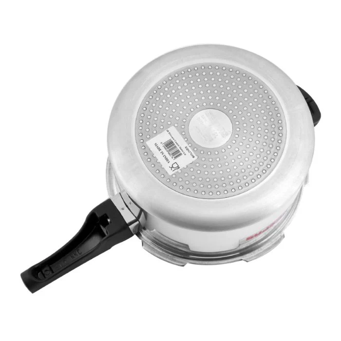 Geepas GPC326 5L Aluminium Pressure Cooker with Induction Bottom | Enhanced Responsive Safety Valve | Improved Pressure Regulator | Anti-Implosion Lid | 5-Year Warranty - Image 5