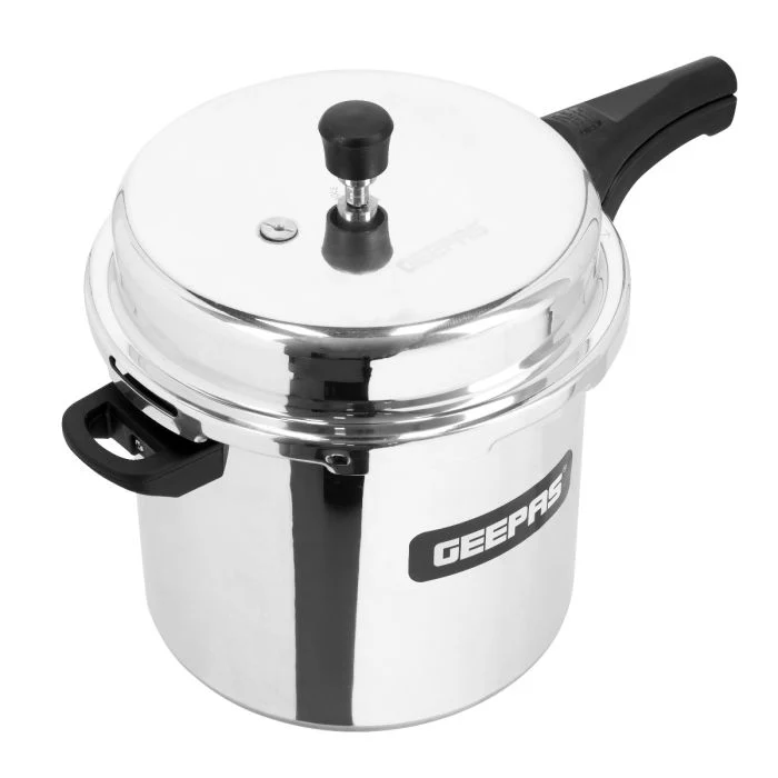Geepas GPC329 12L Aluminium Pressure Cooker | Induction & Gas Compatible Base | Anti-Implosion Lid | Responsive Safety Valve | Extra Gasket Included | 5-Year Warranty - Image 3