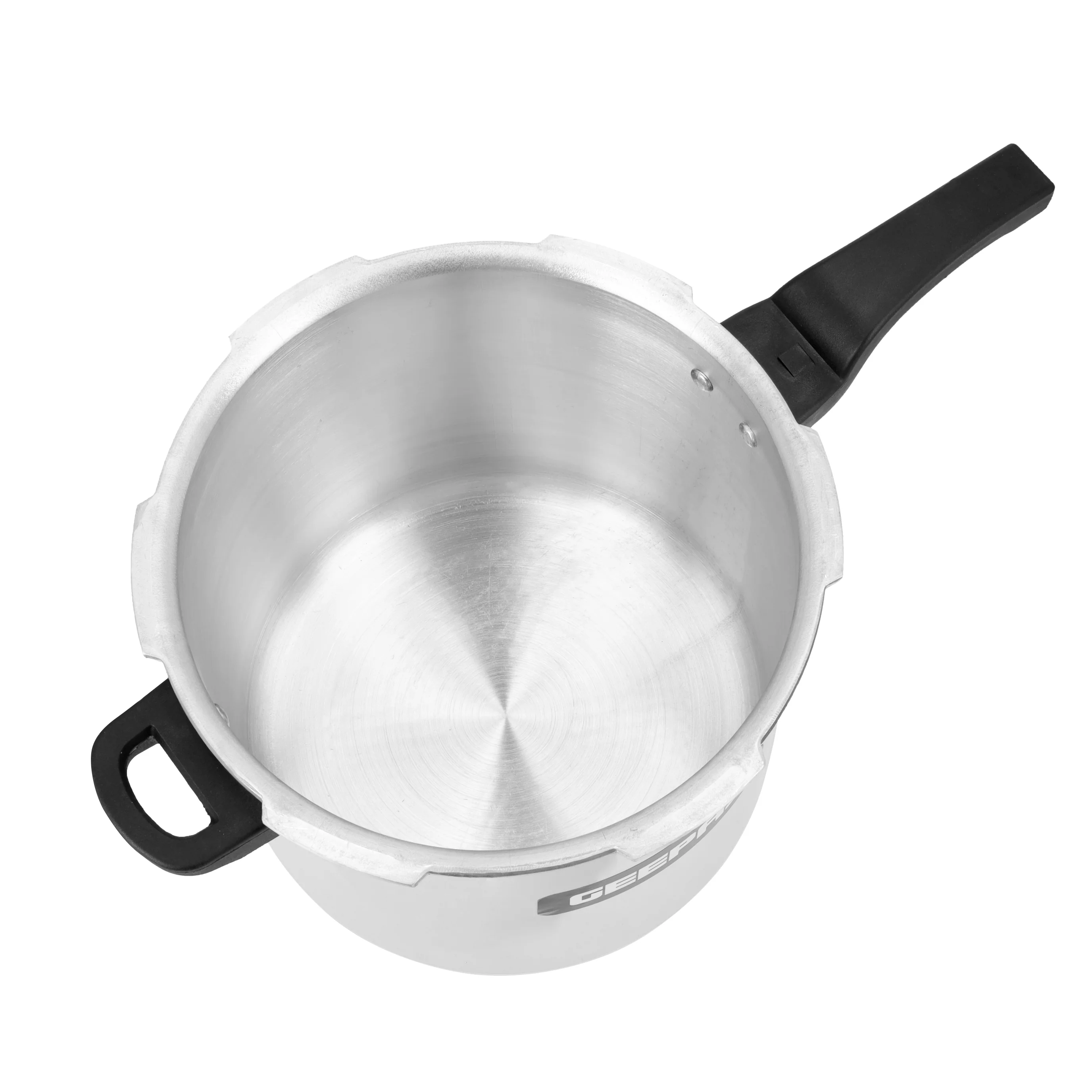 Geepas GPC329 12L Aluminium Pressure Cooker | Induction & Gas Compatible Base | Anti-Implosion Lid | Responsive Safety Valve | Extra Gasket Included | 5-Year Warranty - Image 4