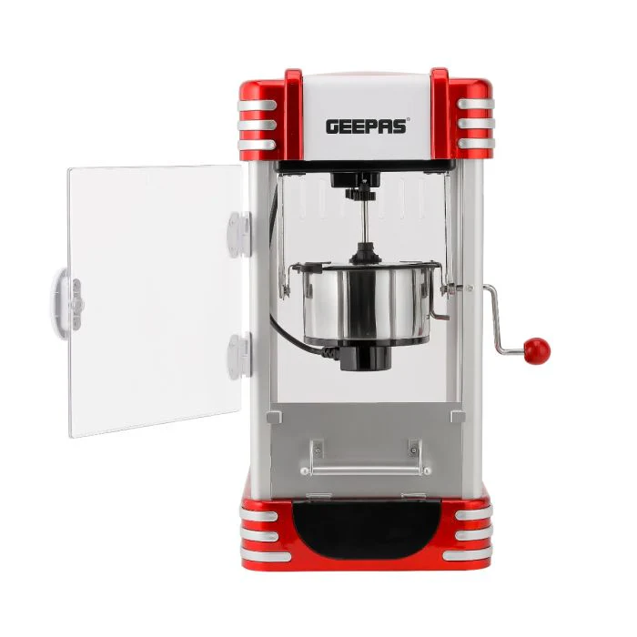 Geepas GPM839 Popcorn Maker | 310W Power | Stainless Steel Bowl | Oil-Free Preparation| Easy to Clean | On/Off Switch | Attractive Retro Design | 2 Years Warranty - Image 5