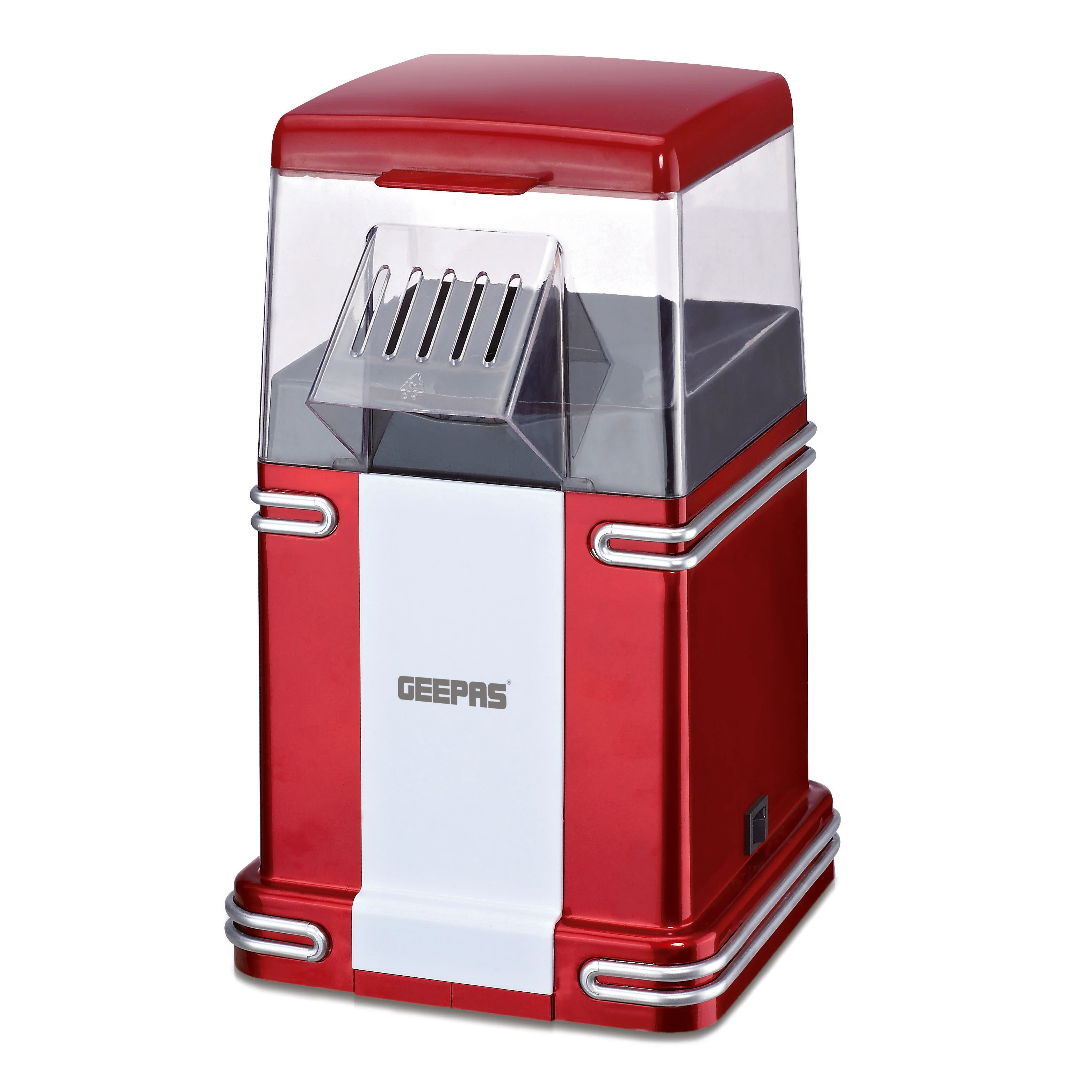Geepas GPM841 Popcorn Maker | 1200W Hot Air Oil-Free Popcorn Machine| Large Capacity Healthy Popcorn Maker| Easy One-Touch Operation|  Stylish Design| 2 Years Warranty - Image 2