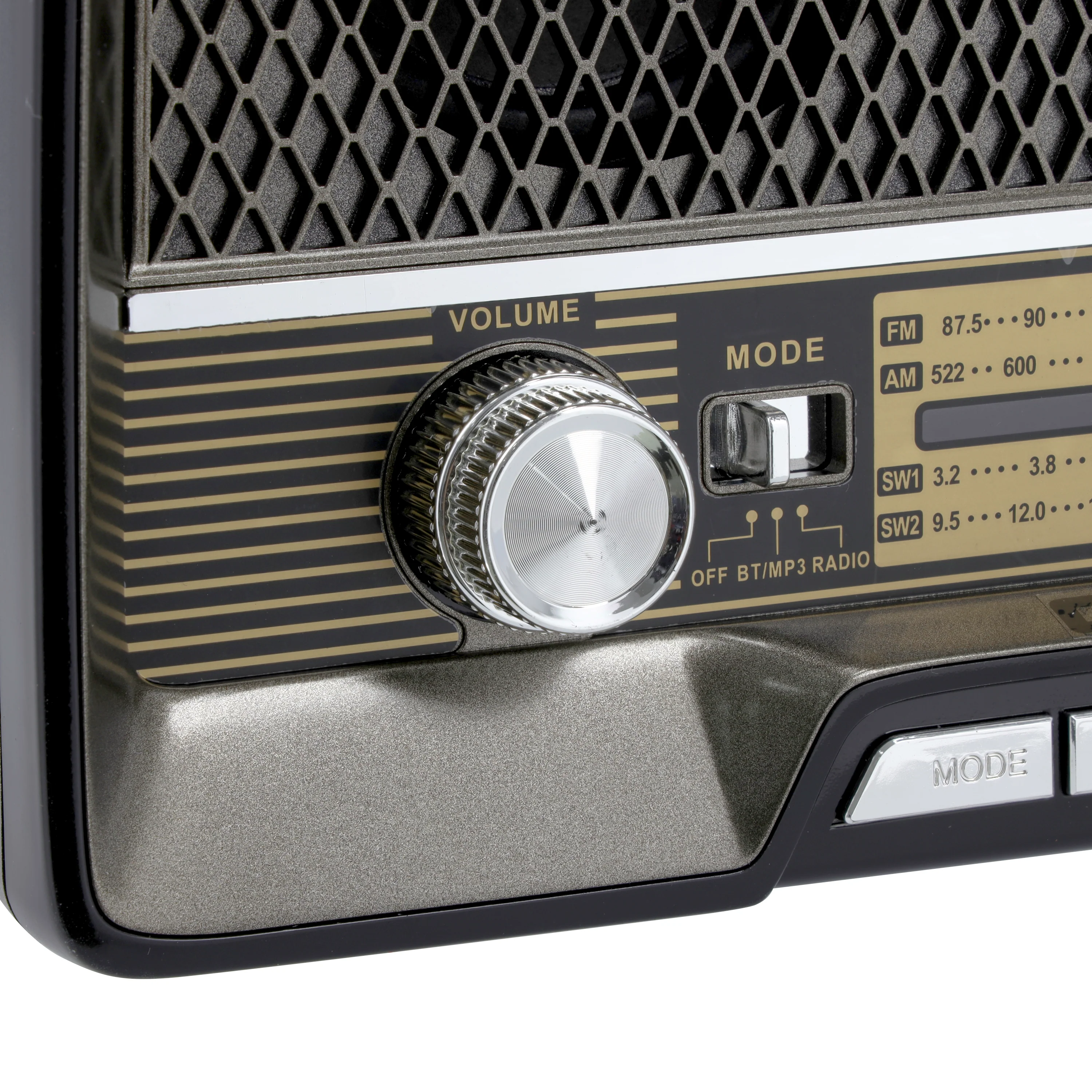 Geepas GR13016  Rechargeable Radio | Bluetooth | USB | TF & 4-Band Radio | Classic Wooden Design | Long-Lasting Battery | Portable Music Player | 2-Year Warranty - Image 5
