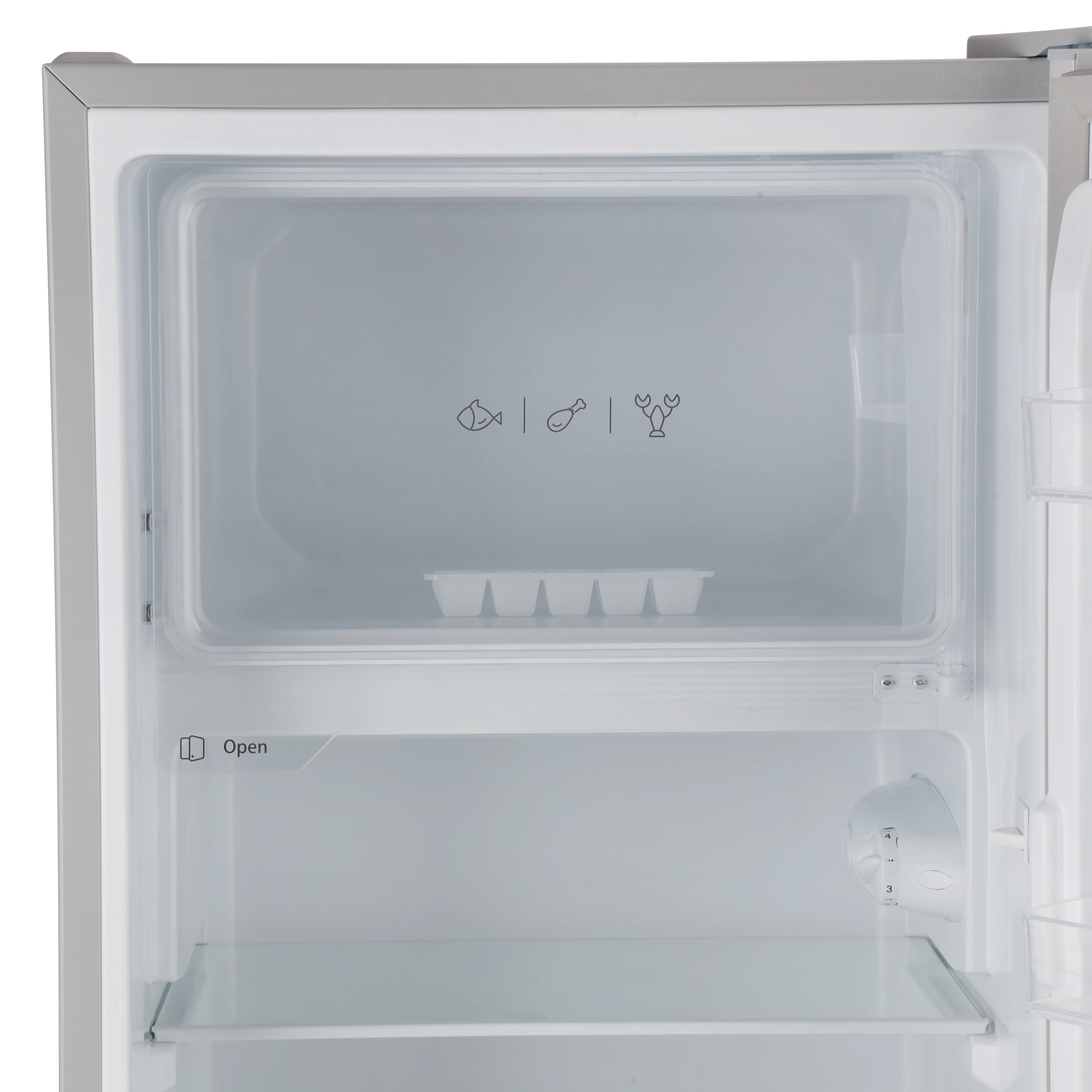 Geepas Defrost Single Door Refrigerator- GRF2050SPE/ Quick Cooling, Low Noise, Easy Cleaning/  Recessed Handle & Glass Shelves, Perfect for Small Spaces/  1 Year Warranty - Image 4