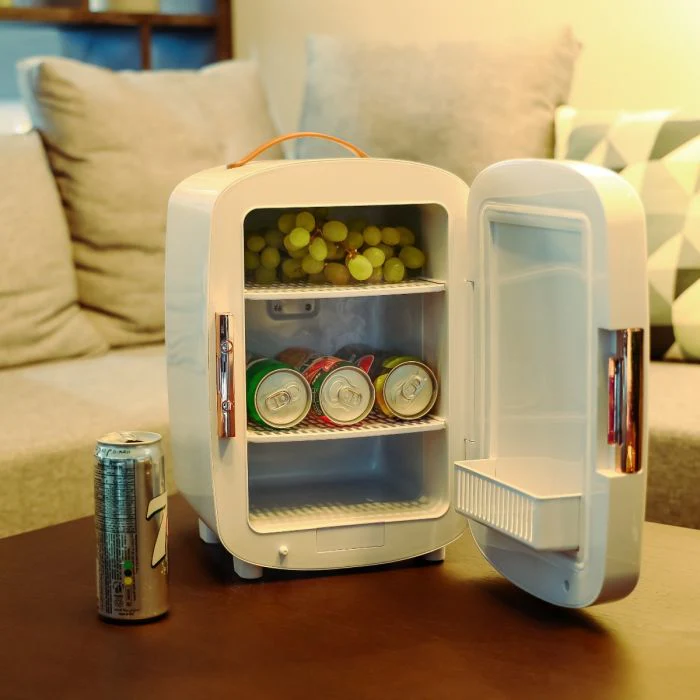 Geepas 10 L Mini Refrigerator- GRF63052| Semiconductor Direct Cooling, AC/DC Working| Easy to Carry, Perfect for Camping, Picnic, Trips, Boating| White, 2 Years Warranty - Image 2