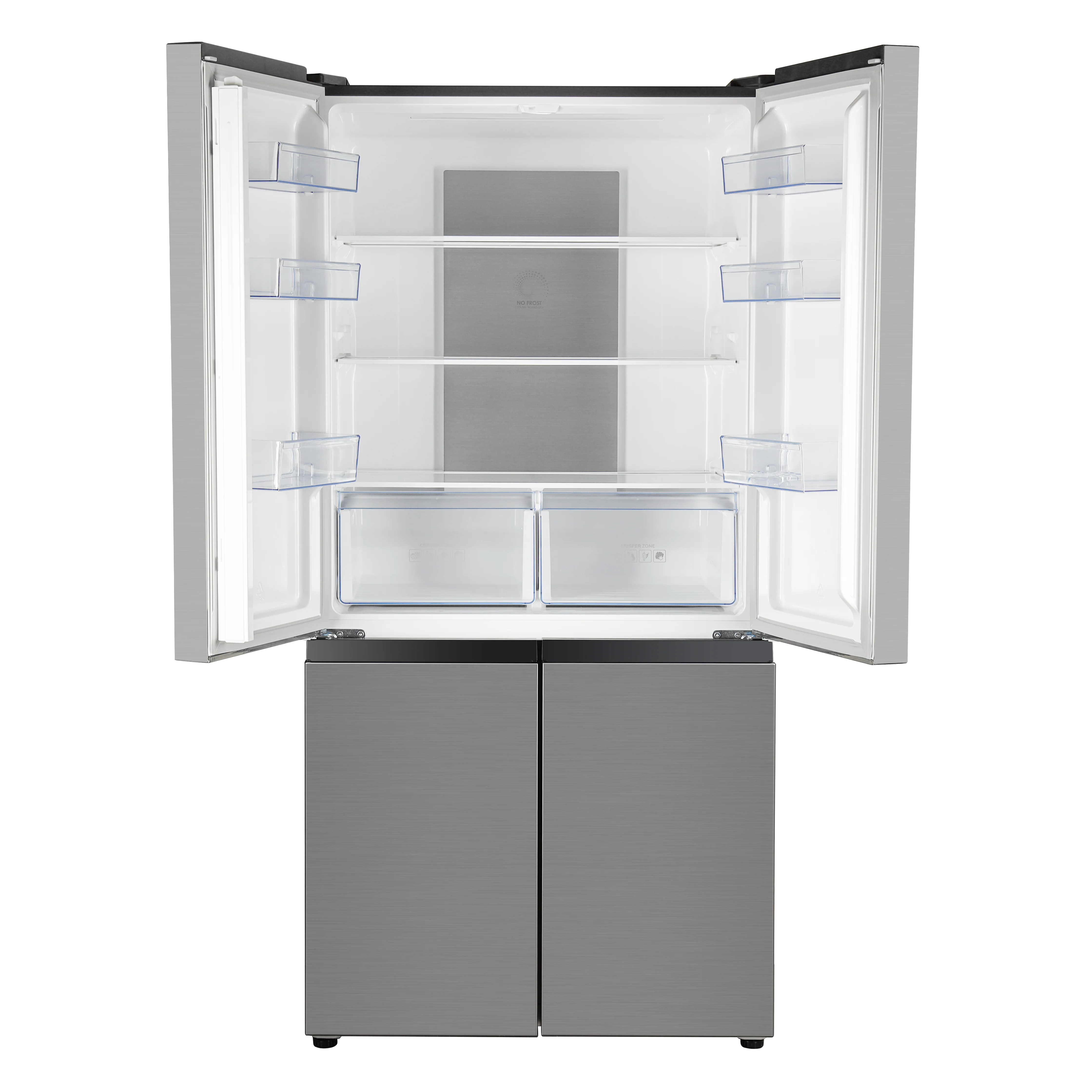 Geepas Side by Side Refrigerator Freezer- GRFM6954XHN/ Multi-Airflow with Interior Light and Unbreakable Glass Shelves/ Large Space and Inverter Compressor with Smart Cooling - Image 2