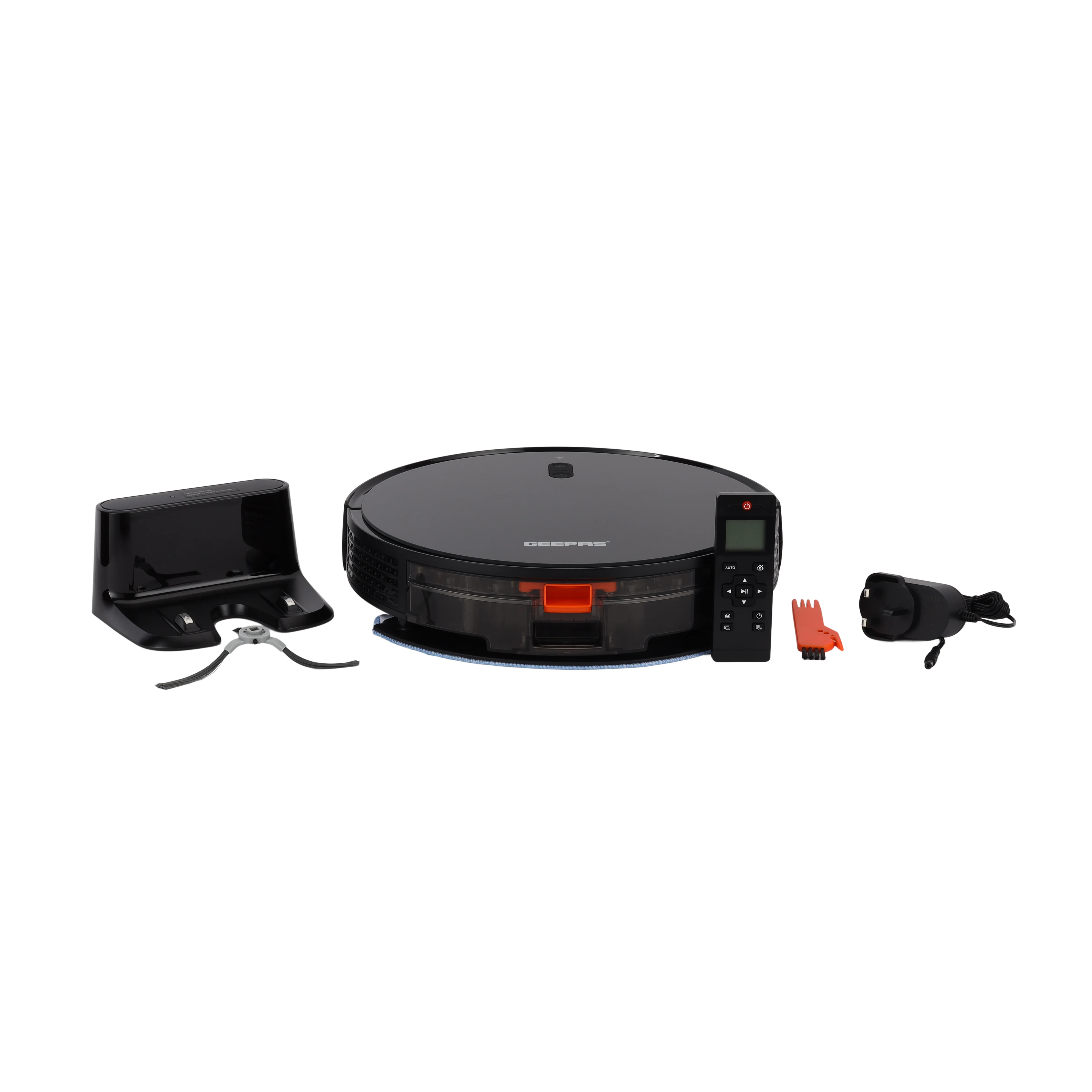 Geepas GRVC19057 Robot Vacuum Cleaner | Gyro Navigation, Tuya App Control| 2-in-1 Wet & Dry Cleaning| Auto Recharge| 4 Cleaning Modes| Adjustable Levels| 2 Years Warranty - Image 3