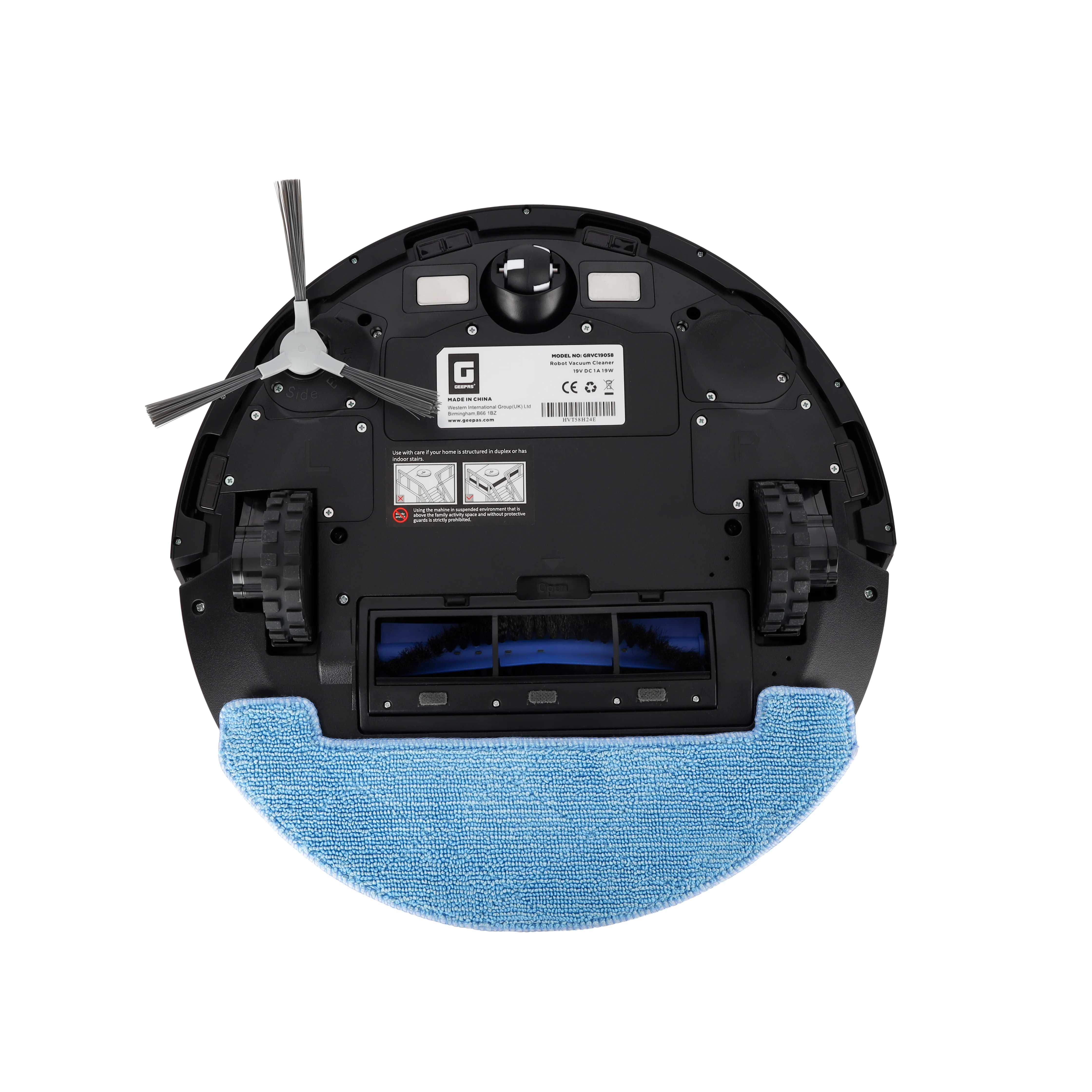 Geepas GRVC19058 Robot Vacuum Cleaner | LDS Navigation| Tuya App Control| Auto Recharging & Dust Collection| 2-in-1 Wet & Dry|  4 Cleaning Modes| 2 Years Warranty - Image 5