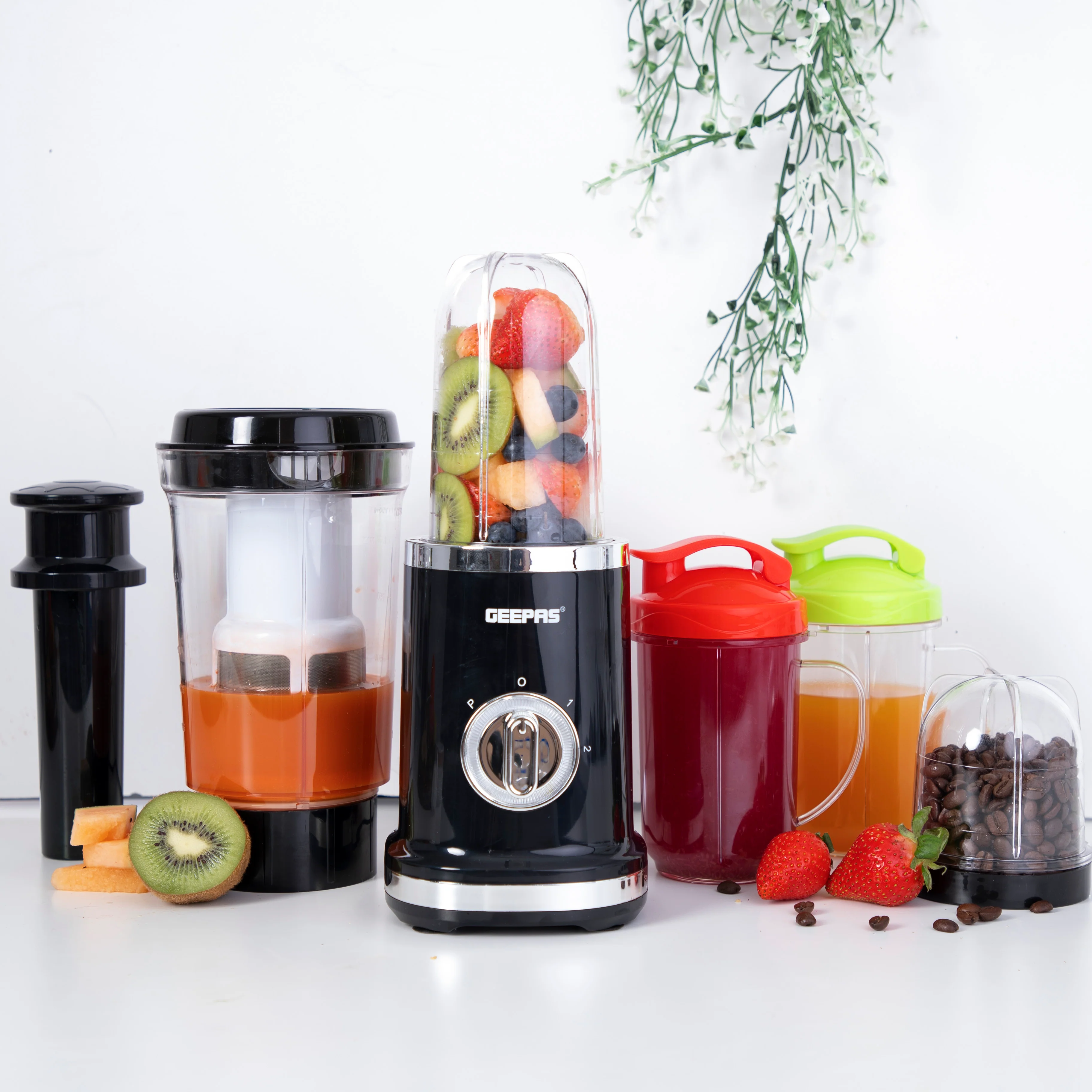 Geepas GSB44018UK Multi-Functional Blender | 380W | 2-Speed| Pulse Control | Ice Crusher, Smoothie Maker, Grinder | LED Indicator & Overheat Protection|2 Years Warranty - Image 4