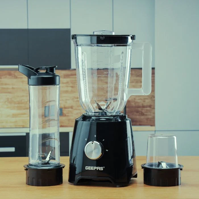 Geepas 3-in-1 Super Blender | 2 Speed and Pulse Function | GSB44033 | 1.5L & 500ml BPA Jar | Blender for Smoothie, Milkshake |Coffee/Spice Grinder Mill & Food Jug Blender - Image 4