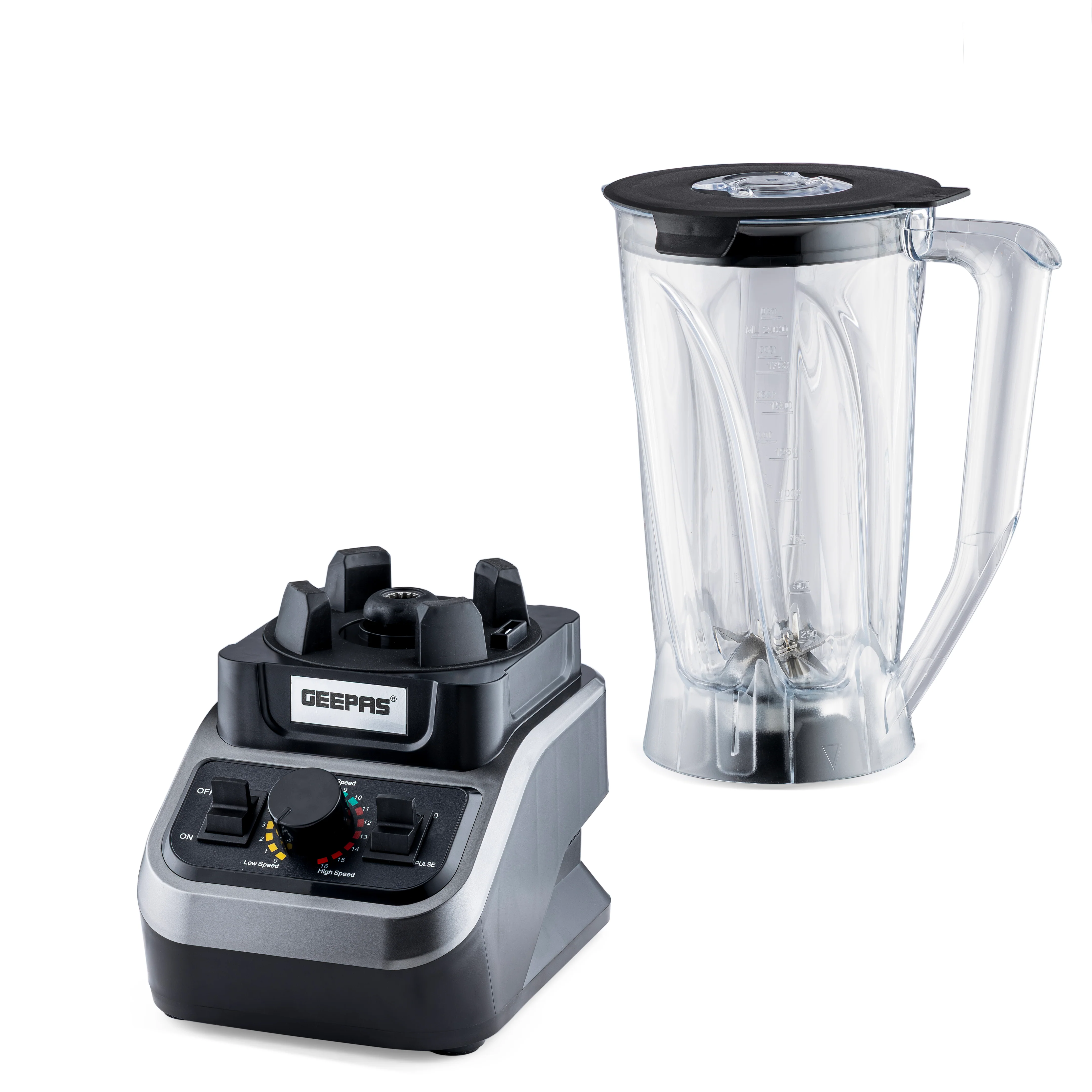 Geepas GSB44037 2000W High-Power Blender | 2L Unbreakable Jar| 16 Speed Control with Pulse| Stainless Steel Blade for Smoothies, Ice Crushing & Daily Food Preparation - Image 3