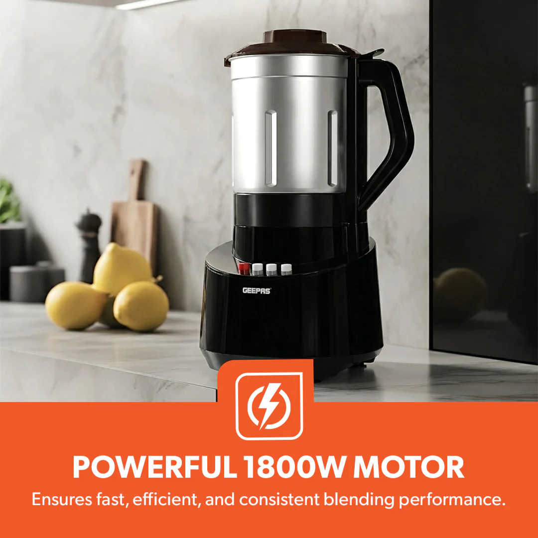 Geepas GSB44043 1800W Professional Blender | 4.5L Capacity | Stainless Steel Jar | 2 Speed Control with Pulse Function | Safety Lock | Perfect for Home & Commercial Use - Image 4