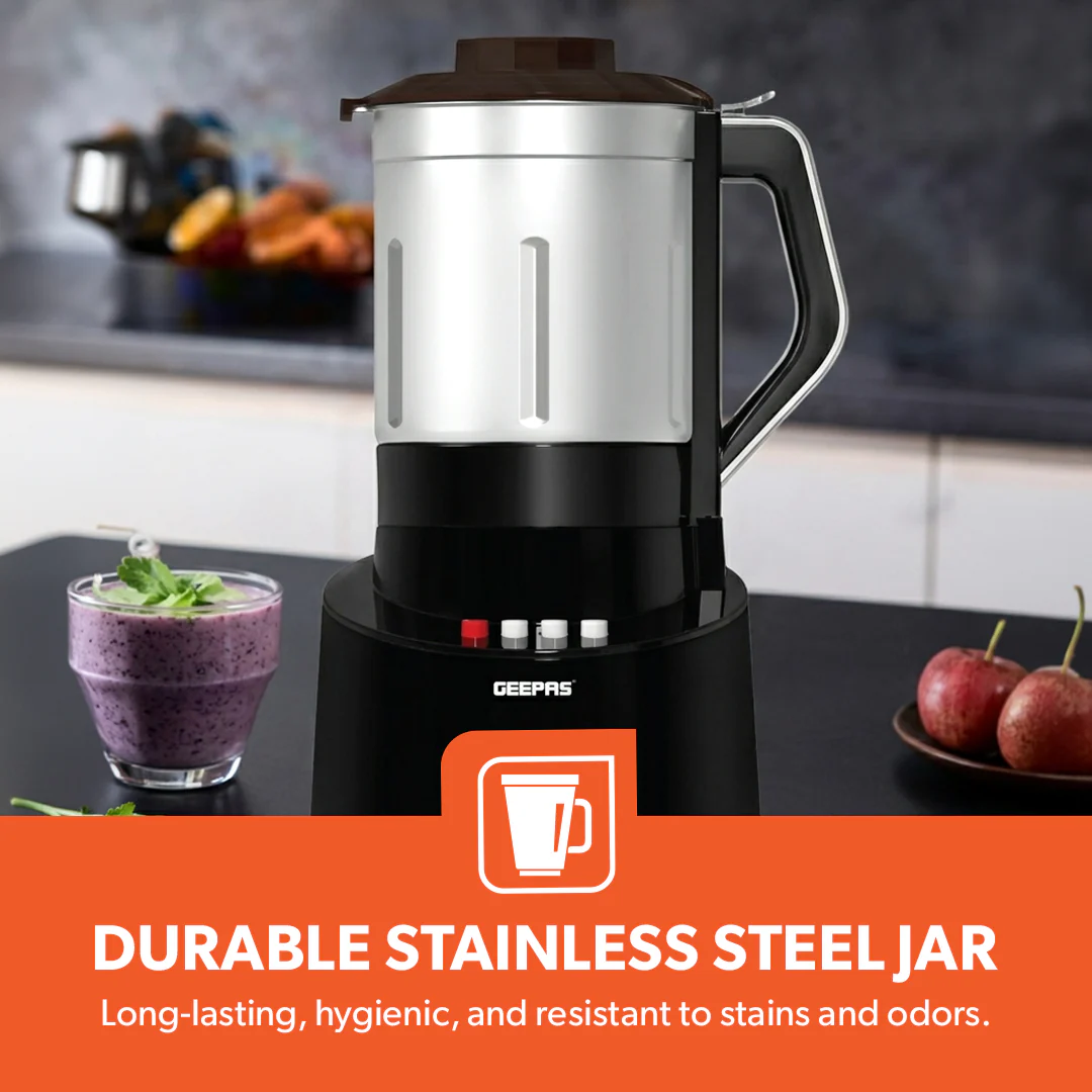 Geepas GSB44043 1800W Professional Blender | 4.5L Capacity | Stainless Steel Jar | 2 Speed Control with Pulse Function | Safety Lock | Perfect for Home & Commercial Use - Image 5