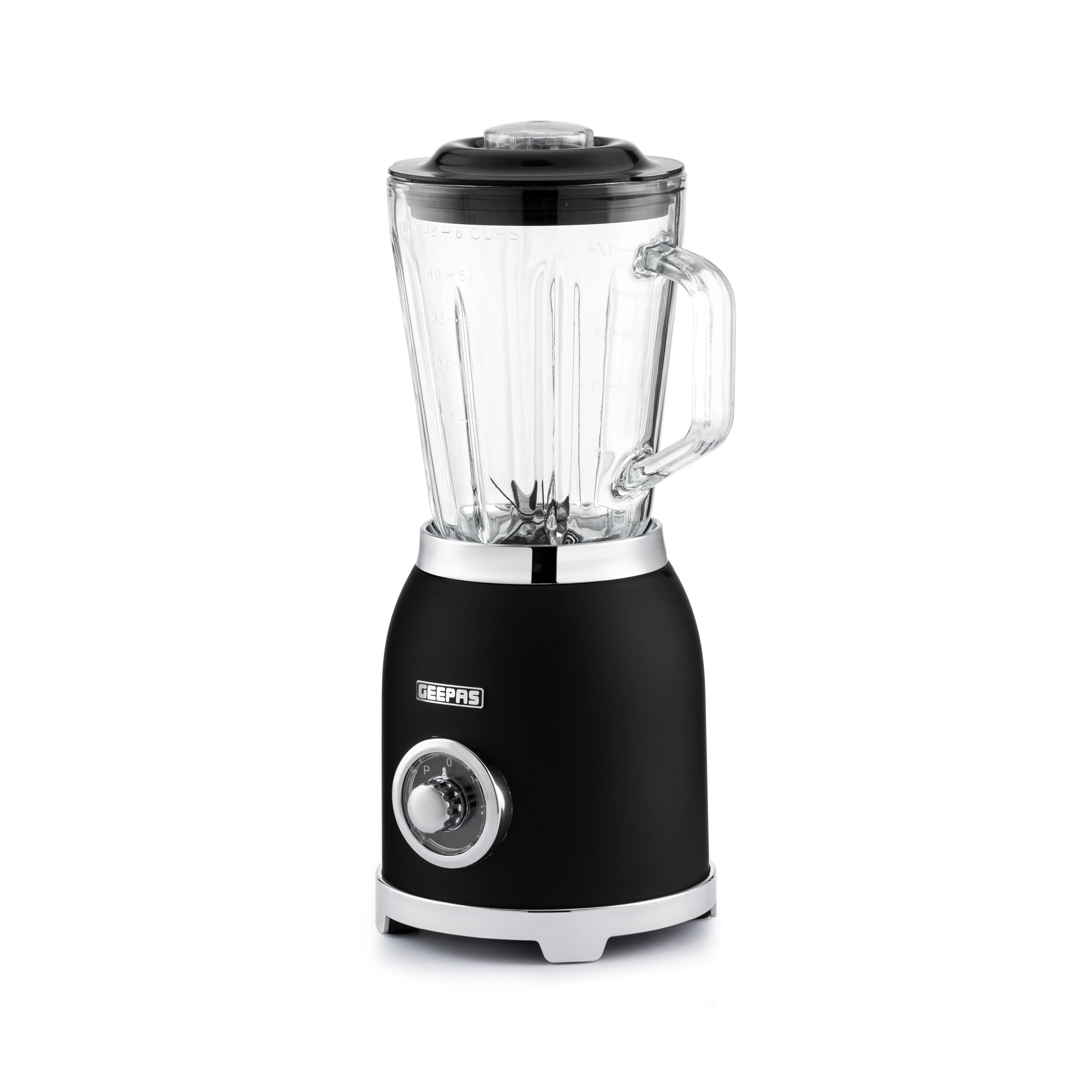 Geepas GSB44044UK-BK 800W 2-in-1 Blender with Grinder | 1.5L Glass Jar | Stainless Steel Blades | Multiple Speed Control | Reliable & Durable Design | 2-Years Warranty - Image 3