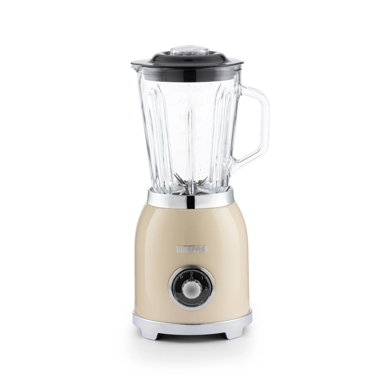 Geepas GSB44044UK-CR 800W 2-in-1 Blender with Grinder | 1.5L Glass Jar | Stainless Steel Blades | Pulse Speed Control and Stylish NordiQ Design for Home Kitchens - Image 2