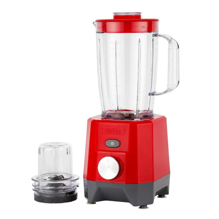 Geepas 2-in-1 Blender- GSB44107/ 650 W,  2 Speed Setting & Pulse/ Transparent and Unbreakable Jars with Stainless Steel Blade, Grinder Attachment/  2 Years Warranty - Image 4