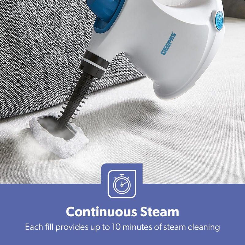Geepas GSC63064UK Handheld Steam Cleaner | 1050W Powerful Cleaning| 380ml Water Tank| 110°C High Temperature Steam|  9–10 Minutes Continuous Steam| 2 years Warranty - Image 5