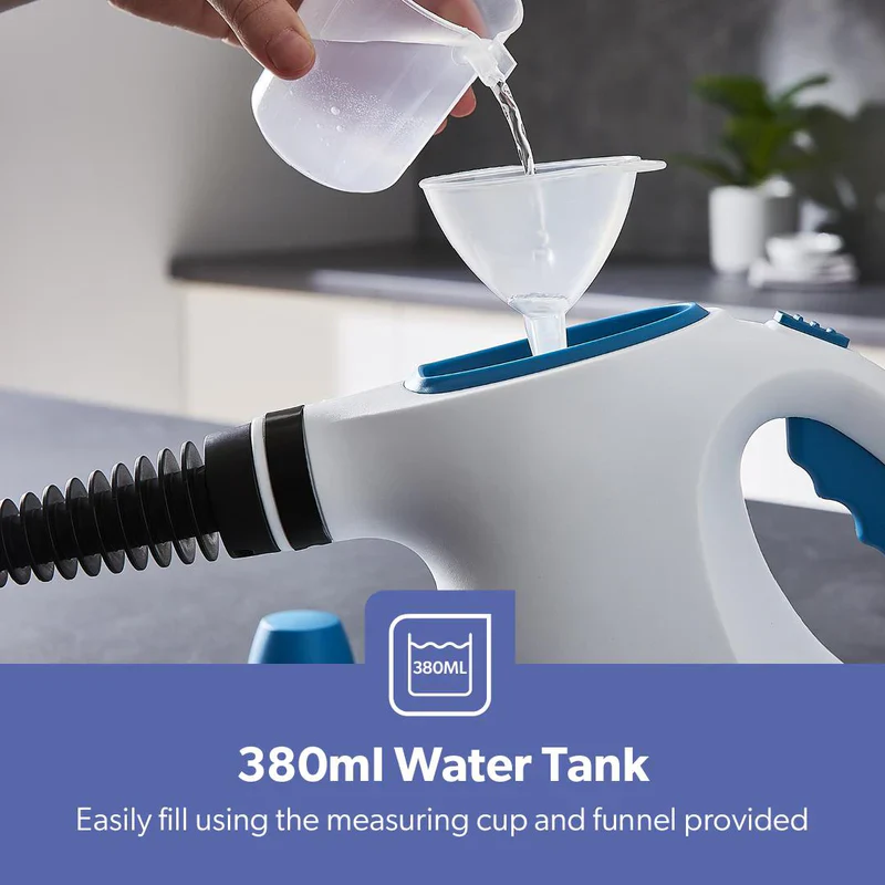Geepas GSC63064UK Handheld Steam Cleaner | 1050W Powerful Cleaning| 380ml Water Tank| 110°C High Temperature Steam|  9–10 Minutes Continuous Steam| 2 years Warranty - Image 7