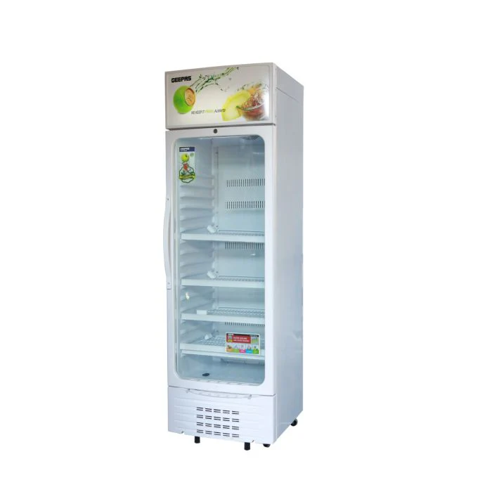 Geepas GSC6549 Upright Showcase | 230W Powerful Big Compressor| No Frost Fan Cooling System| Adjustable Thermostat| Transparent Glass Door| Lock & Key| 1-Year Warranty - Image 5