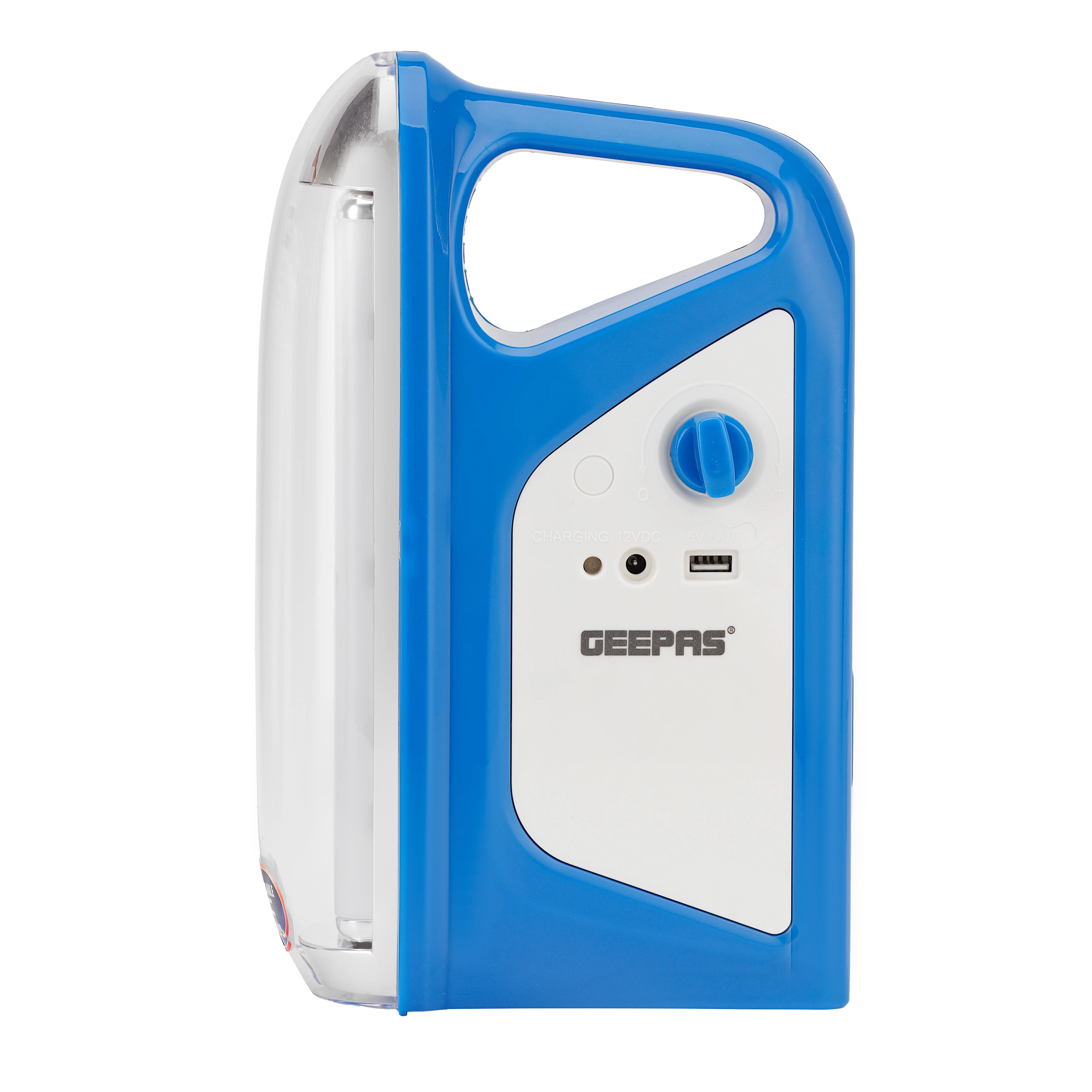 Geepas GSE5583 Rechargeable LED Lantern with Solar Panel| 200 Hours Backup| 60 SMD LEDs| USB Mobile Charging| Light Dimmer Function for Home & Outdoor Use Emergency - Image 4