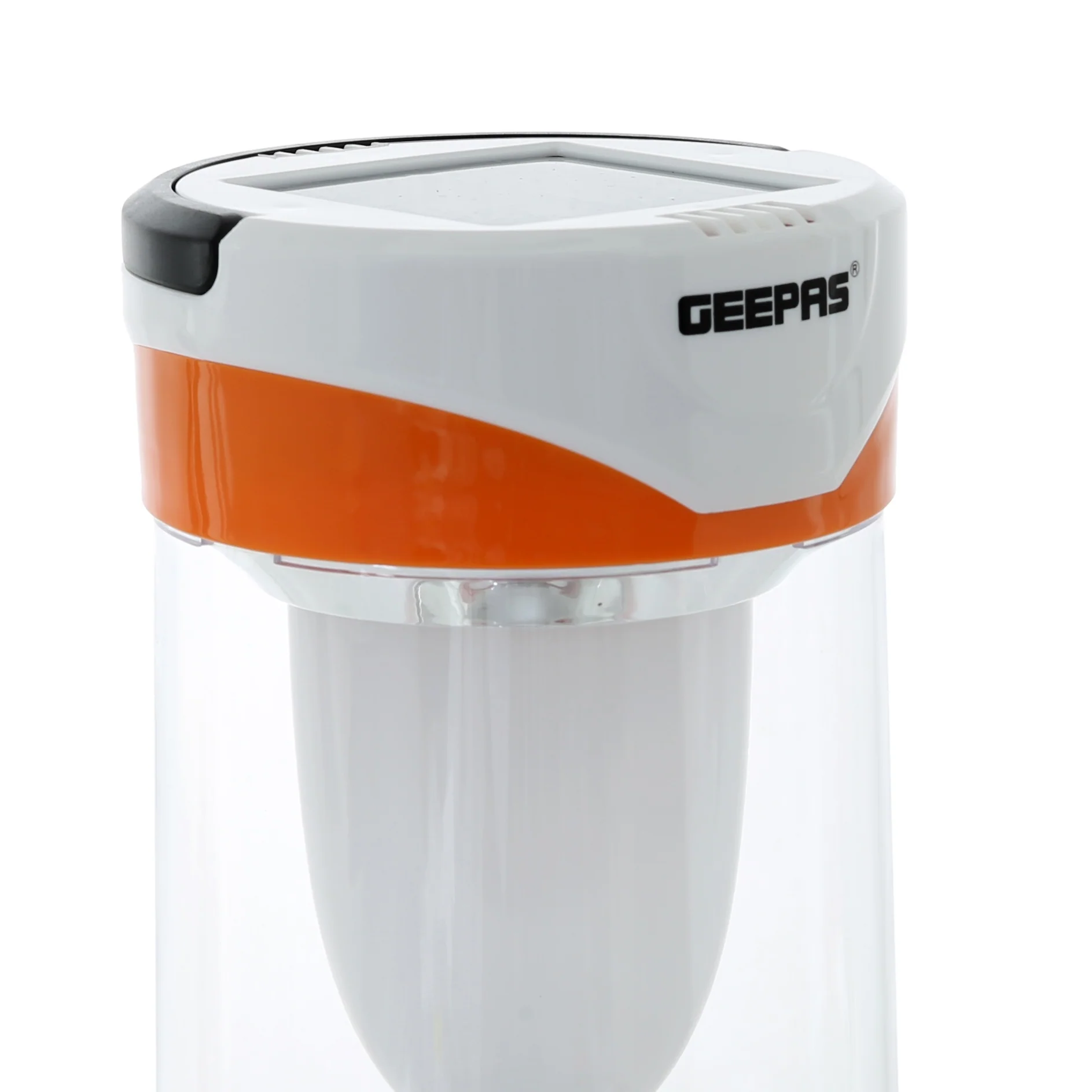Geepas GSE5589 Rechargeable Solar LED Emergency Lantern | 4V 1.6Ah Lead-Acid Battery| Built-In 6V Solar Panel | Light Dimmer Function | 25-Hour Low-Light Runtime - Image 4