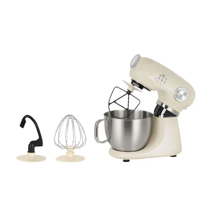 Geepas GSM43013 3-In-1 Stand Mixer | 600W, 7 Level Mixing Speed | 5 Litre Stainless Steel Bowl with Splash Guard |Convenient Design with Whisk, Dough Hook & Beater - Image 3