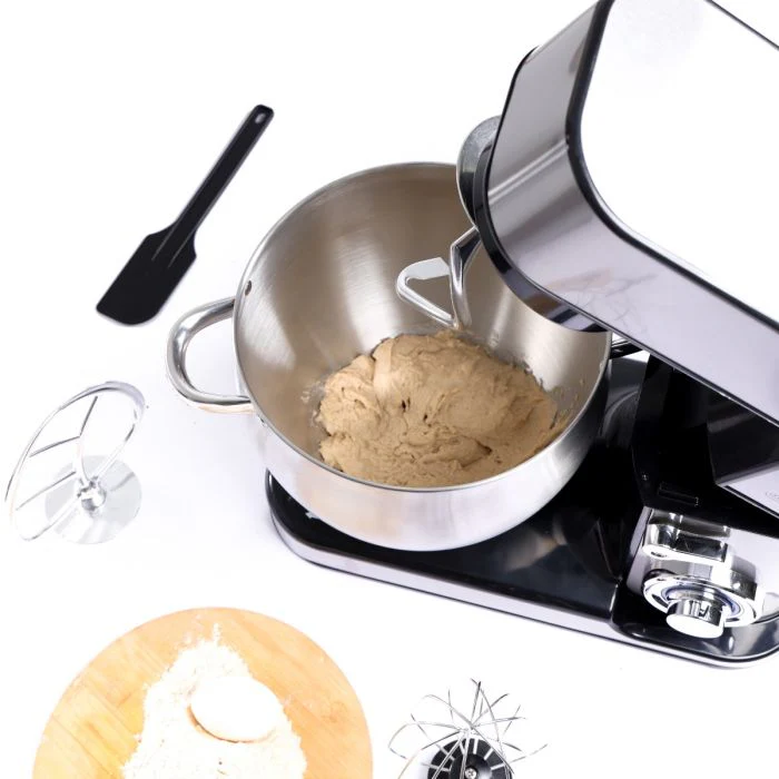 Geepas GSM43041 Kitchen Machine | 10L Capacity Stainless Steel Bowl Stand Mixer| 2000W  6 Speed Control | 3 Mixing Tools  Whisk, Beater & Dough Hook| 2 Years Warranty - Image 2