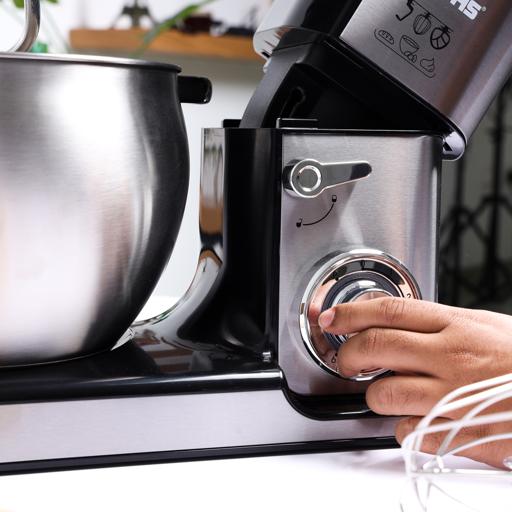 Geepas GSM43041 Kitchen Machine | 10L Capacity Stainless Steel Bowl Stand Mixer| 2000W  6 Speed Control | 3 Mixing Tools  Whisk, Beater & Dough Hook| 2 Years Warranty - Image 4