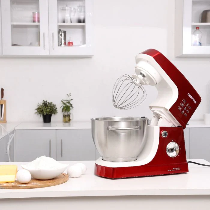 Geepas GSM5442 Stand Mixer | 600W Motor, 4.2L Stainless Steel Bowl| 8-Speed Control| Planetary Action| Overheat Protection| Whisk, Dough Hook, Beater| 2 Years Warranty - Image 2