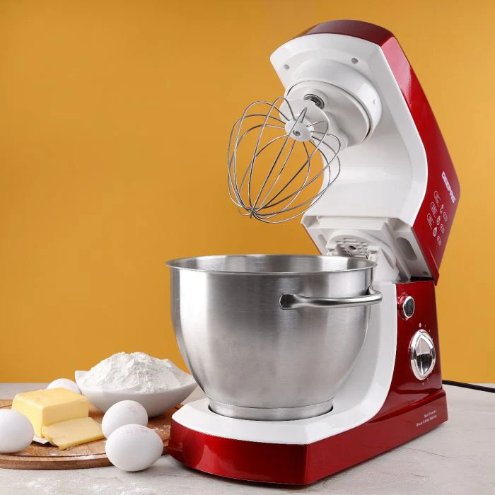 Geepas GSM5442 Stand Mixer | 600W Motor, 4.2L Stainless Steel Bowl| 8-Speed Control| Planetary Action| Overheat Protection| Whisk, Dough Hook, Beater| 2 Years Warranty - Image 3