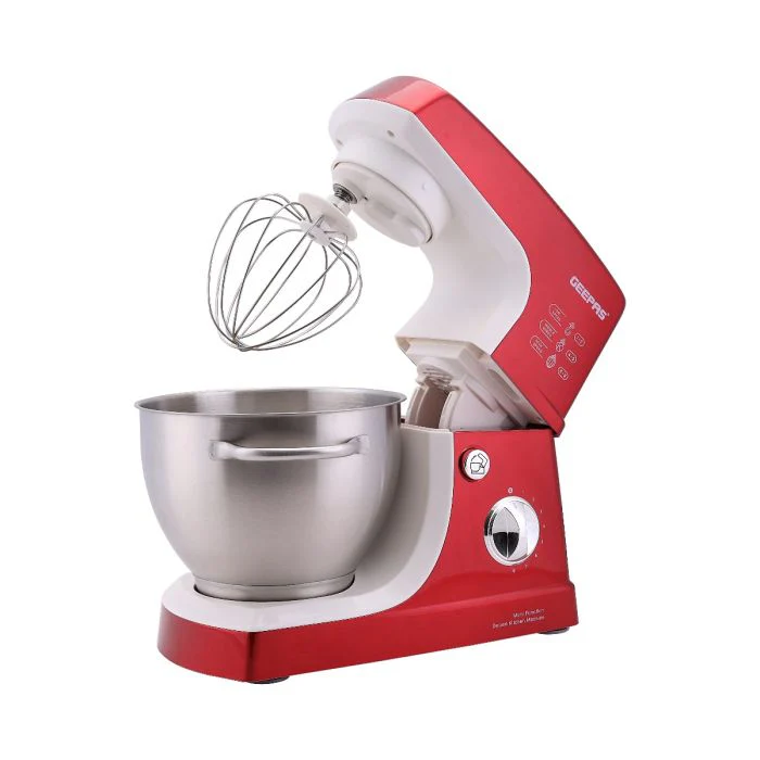 Geepas GSM5442 Stand Mixer | 600W Motor, 4.2L Stainless Steel Bowl| 8-Speed Control| Planetary Action| Overheat Protection| Whisk, Dough Hook, Beater| 2 Years Warranty - Image 4