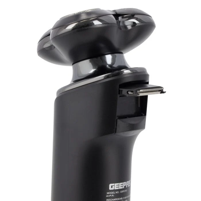 Geepas GSR57501 3-Head Rechargeable Shaver | IPX6 Waterproof, Lithium Battery | Fast Charging | Easy Cleaning | LED Indicator | Long-Lasting Motor | 2-Year Warranty - Image 4