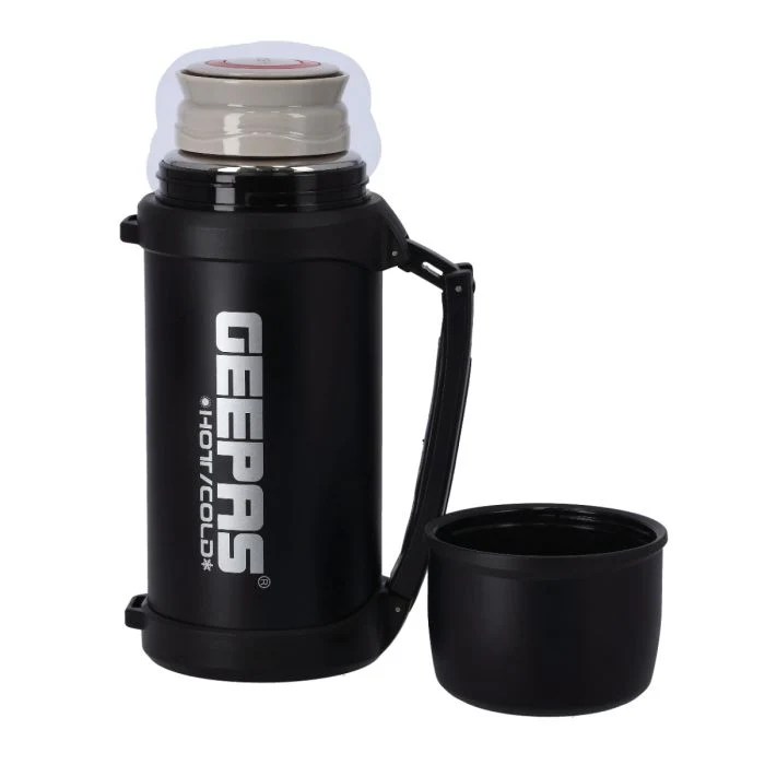 Geepas GSVB4111  Stainless Steel Vacuum Bottle | 1.5L Capacity| Hot & Cold Insulation up to 24 Hours | 18/8 Steel & Copper Coating | Leak-Proof Design | 2 Year Warranty - Image 4