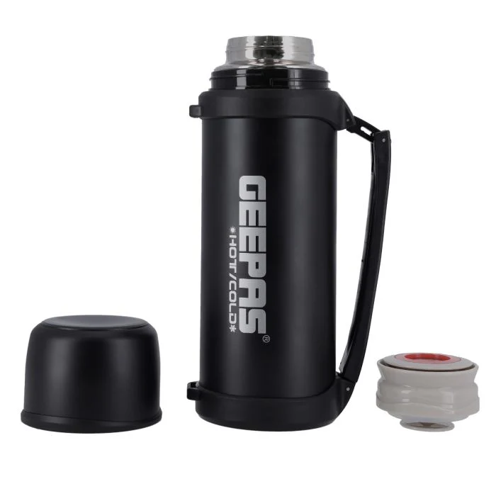 Geepas GSVB4112 Stainless Steel Vacuum Flask | 1.8L Capacity | Double-Walled Insulation for 24-Hour Hot & Cold Retention | Leak-Proof & BPA-Free Design| 2 Years Warranty - Image 6