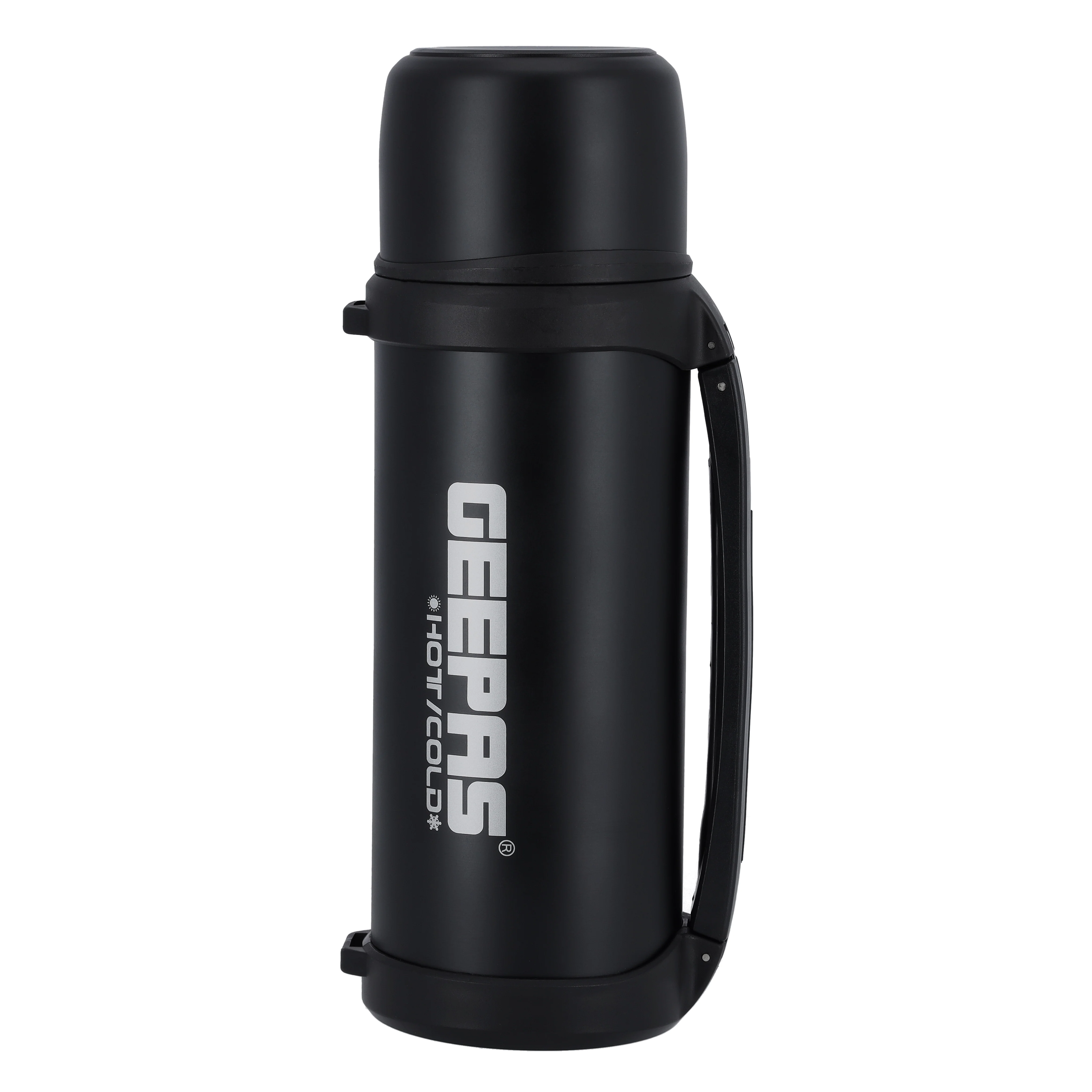 Geepas GSVB4113 Stainless Steel Vacuum Flask | 2.2 L| Double Wall Insulated Hot & Cold Thermal Bottle| Leak-Proof| Ideal for Home, Office & Travel| 2 Years Warranty