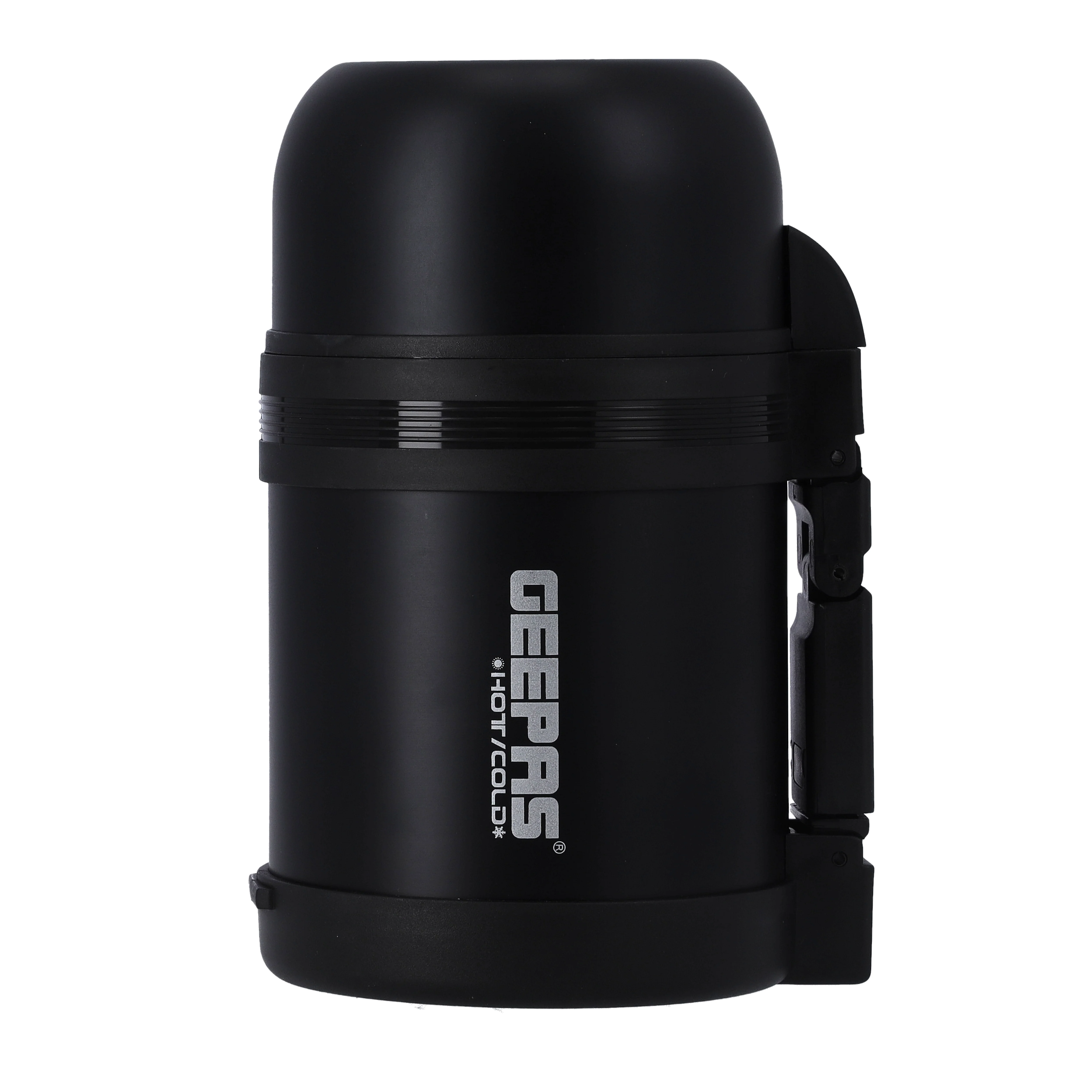 Geepas GSVF4115 Stainless Steel Vacuum Flask | 0.6L Hot & Cold Thermal Flask | Leak-Proof Lid | Vacuum Insulation| Built-In Cup |Flat Handle & Long Temperature Retention - Image 2
