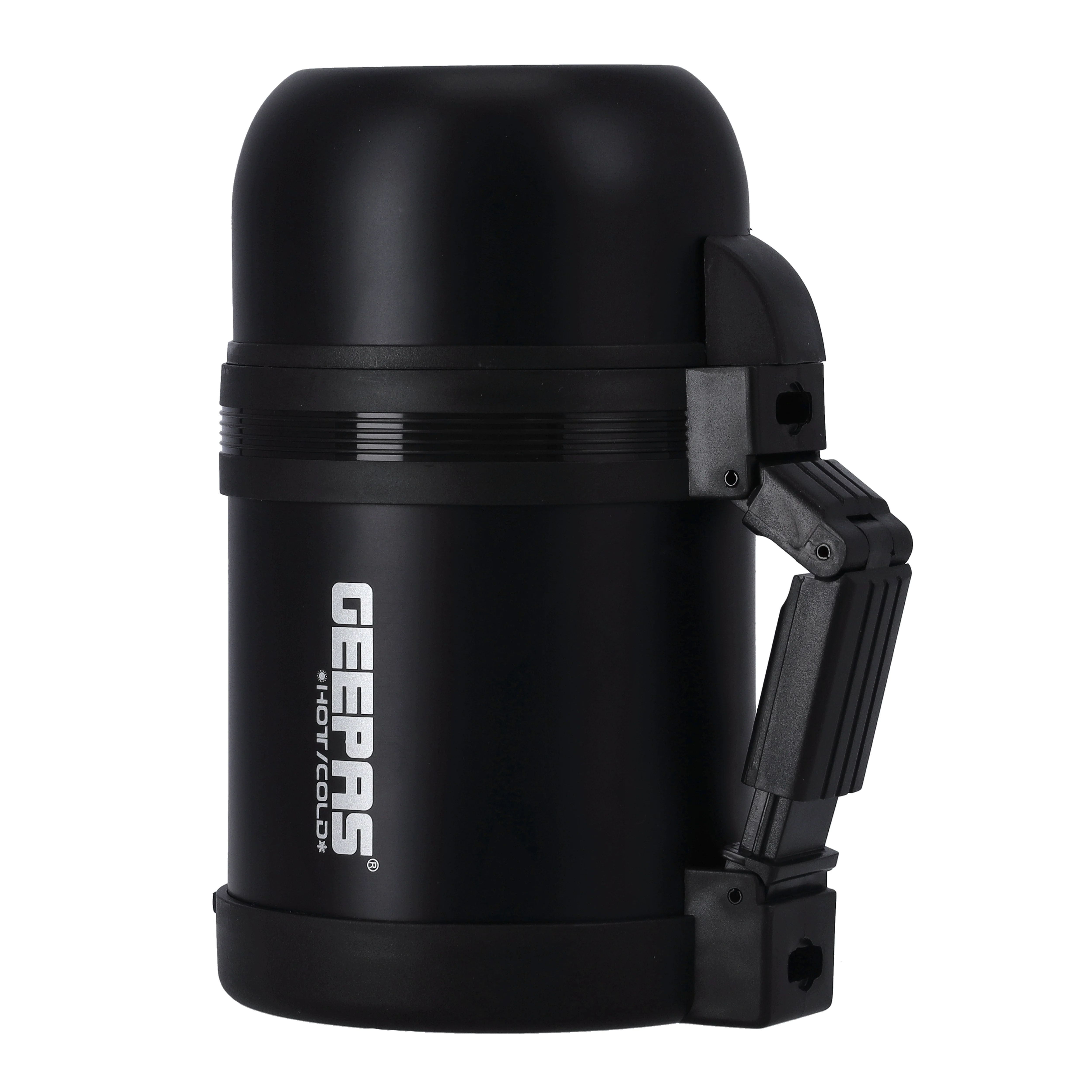 Geepas GSVF4115 Stainless Steel Vacuum Flask | 0.6L Hot & Cold Thermal Flask | Leak-Proof Lid | Vacuum Insulation| Built-In Cup |Flat Handle & Long Temperature Retention - Image 4