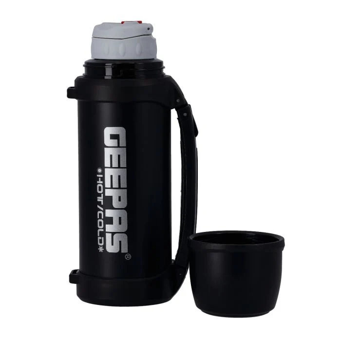 Geepas GSVF4117 Stainless Steel Vacuum Flask | 1L Capacity |Double-Walled 18/8 Stainless Steel & Copper Coating | Hot 18H/Cold 24H Retention |BPA-Free | 2 Years Warranty - Image 3