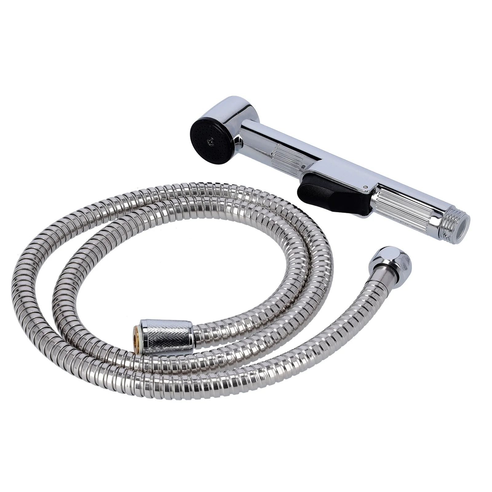 Geepas GSW61069 Shattaf Set with Hose|  Chrome Handheld Bidet Spray for Bathroom Hygiene| Soft Non-Stop Water Jet| 0.2–0.4 MPa Water Pressure| 1/2 Inch Standard Connector - Image 2