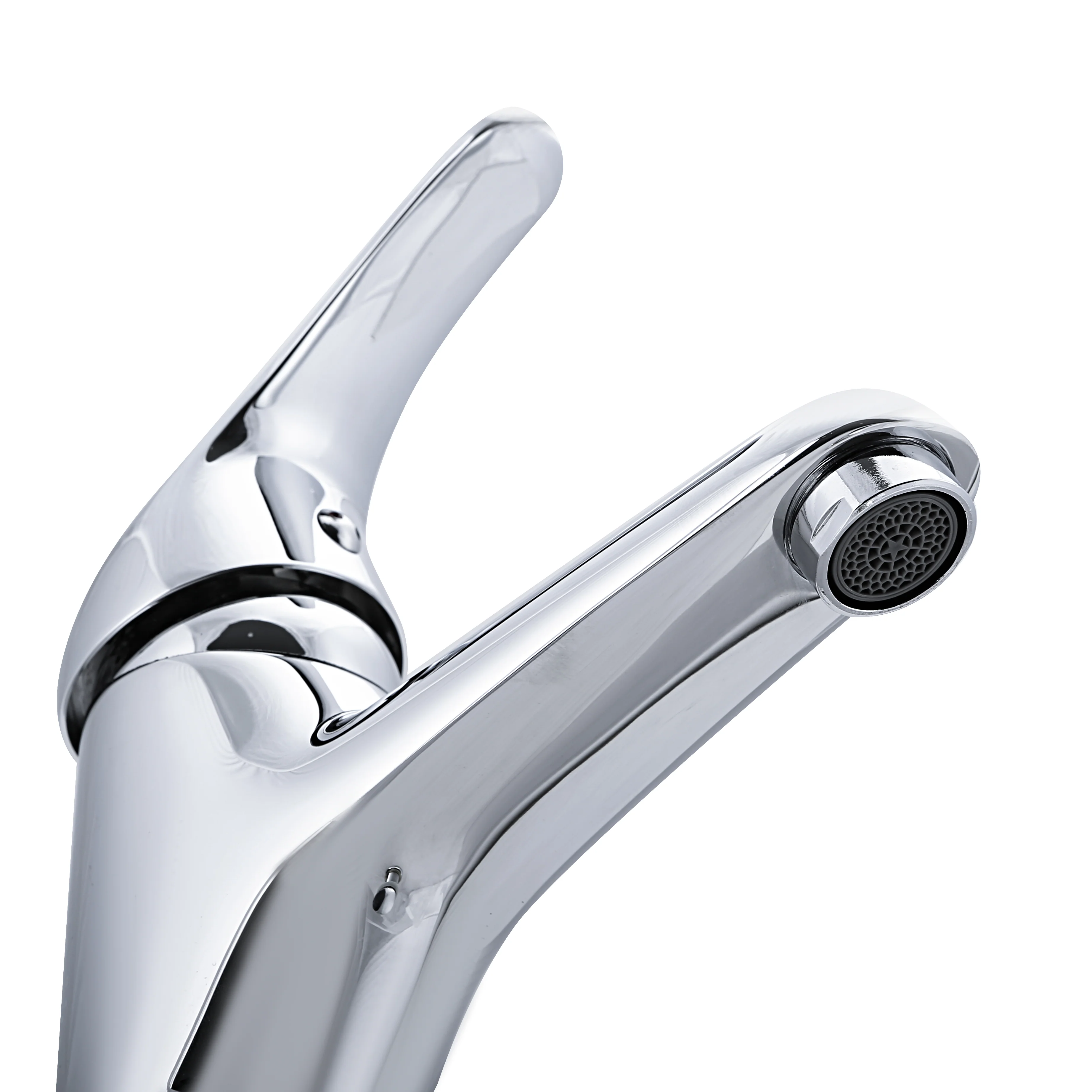 Geepas GSW61088 Single Lever Wash Basin Mixer | Solid Brass Body | Premium Chrome Finish | Ceramic Disc Cartridge | Deck Mounted Bathroom Faucet | Smooth Operation - Image 3